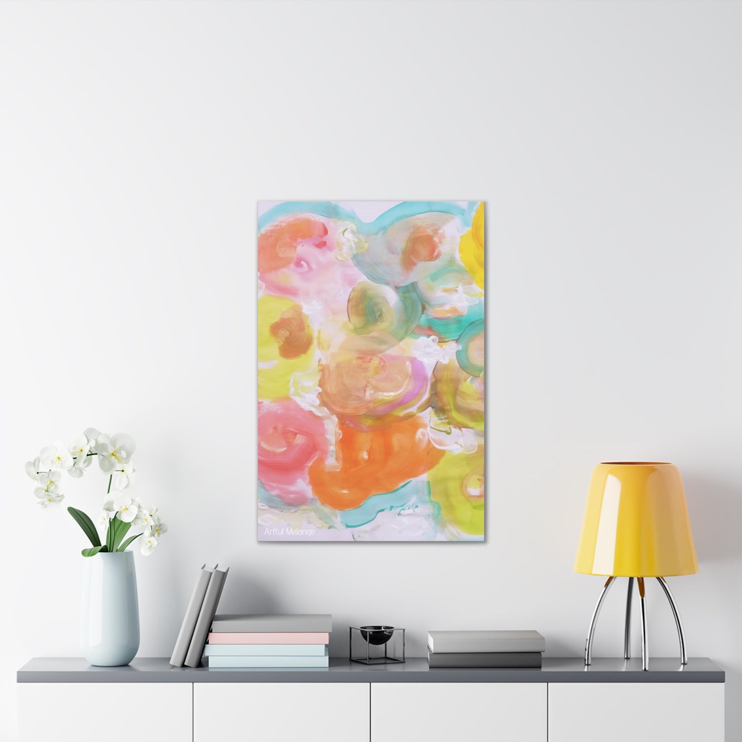 Primary Elegance: A Symphony of Sophistication Canvas Print