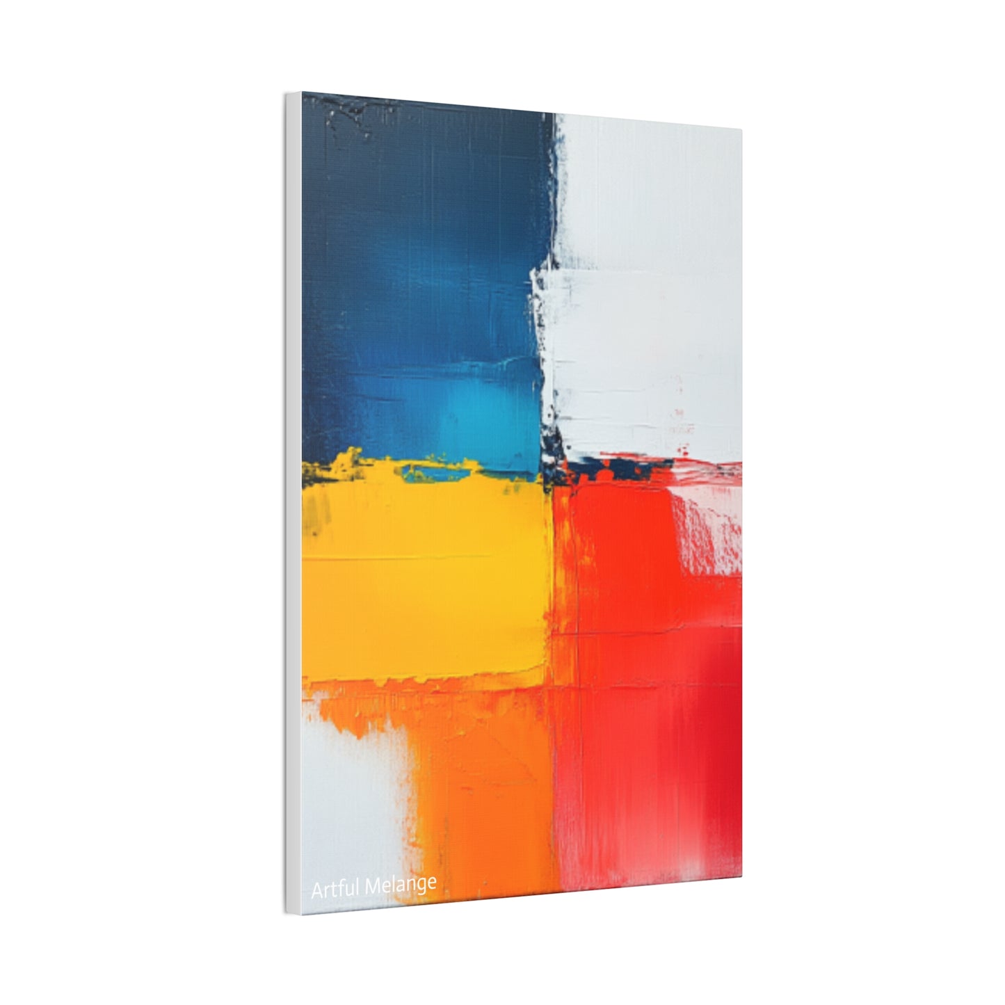 Acrylic Abstract Canvas Print - Richly Textured Artistry