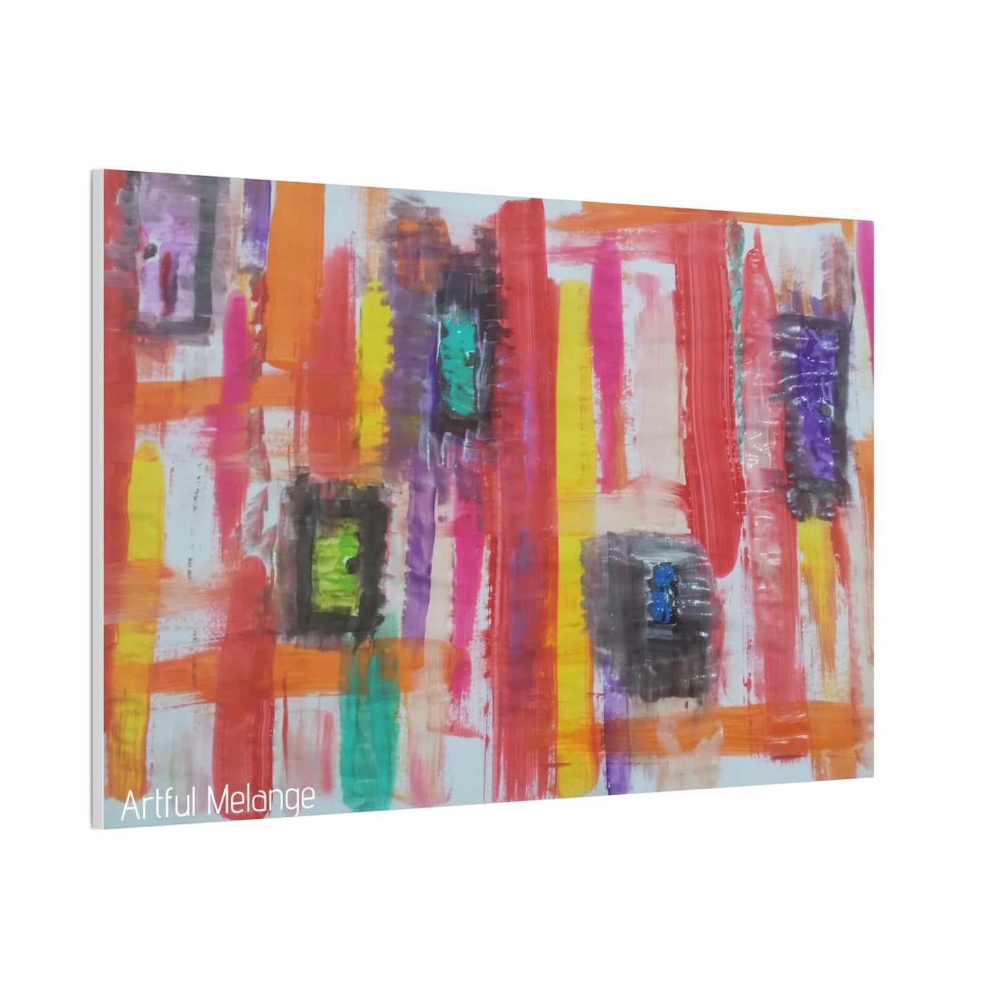 Primary Elegance: A Symphony of Sophistication Canvas Print