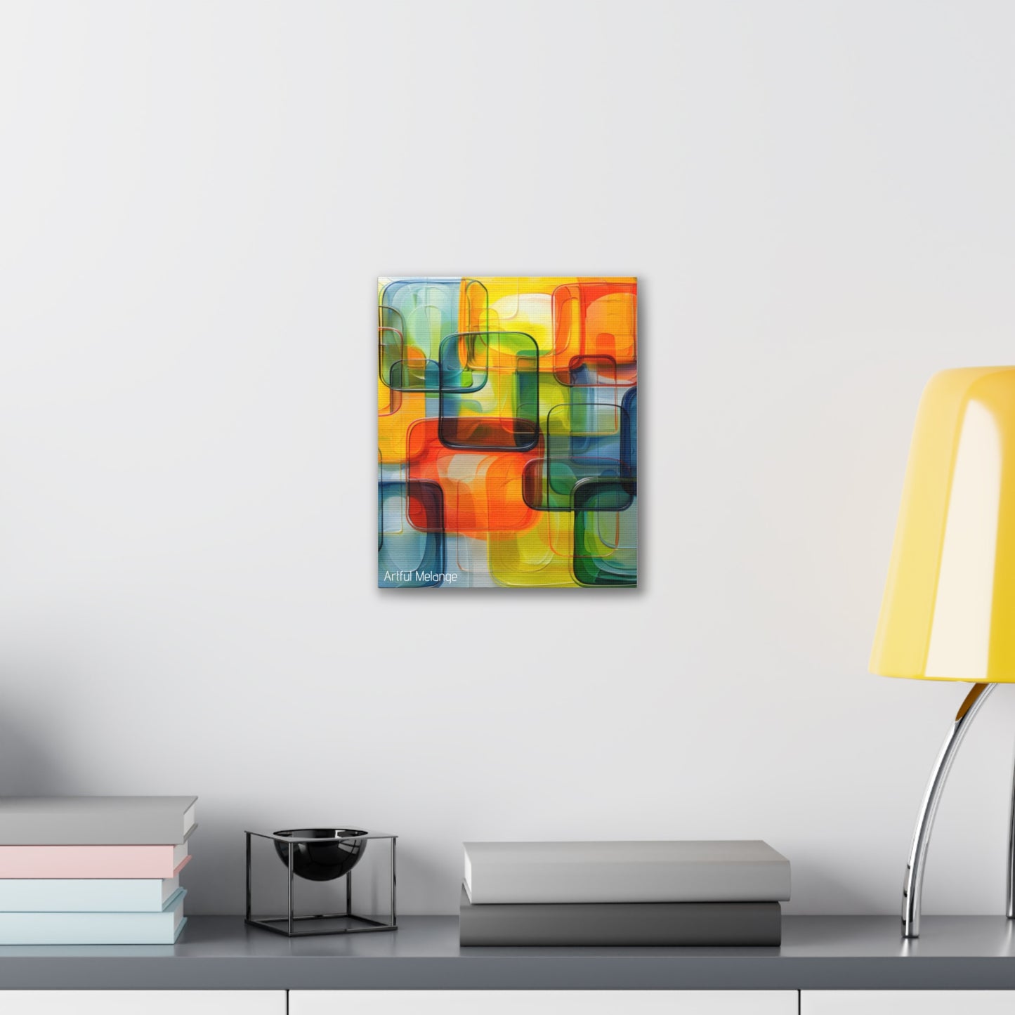 Primary Elegance: A Symphony of Sophistication Canvas Print