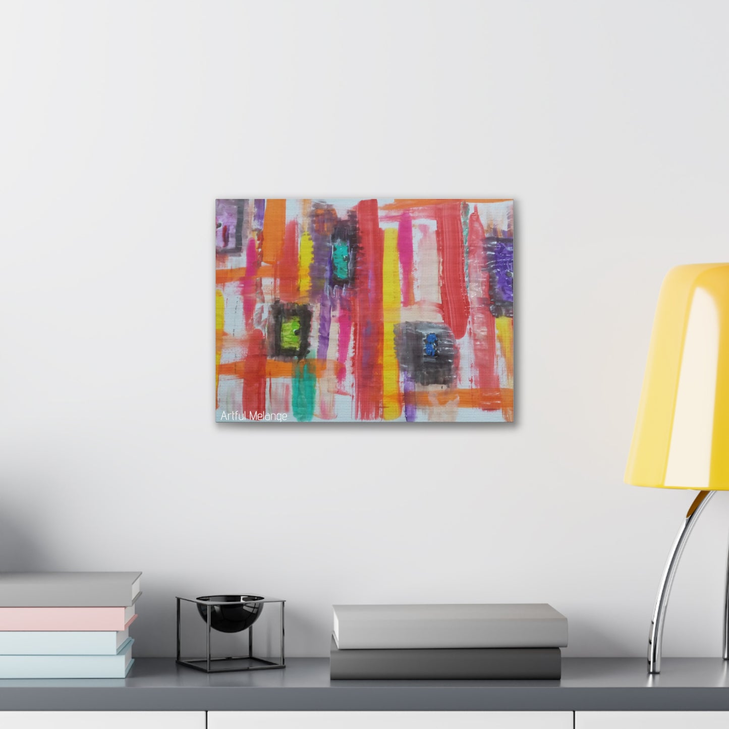 Primary Elegance: A Symphony of Sophistication Canvas Print