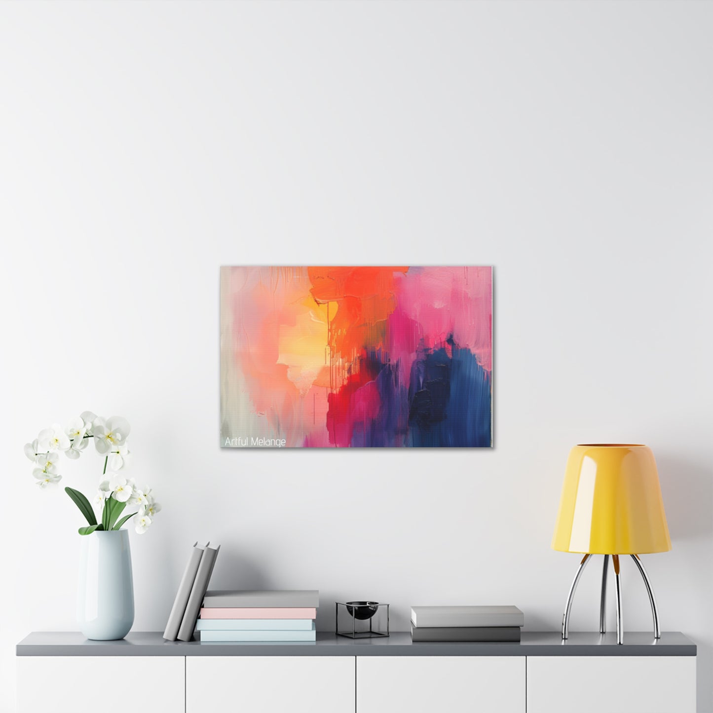 Primary Elegance: A Symphony of Sophistication Canvas Print