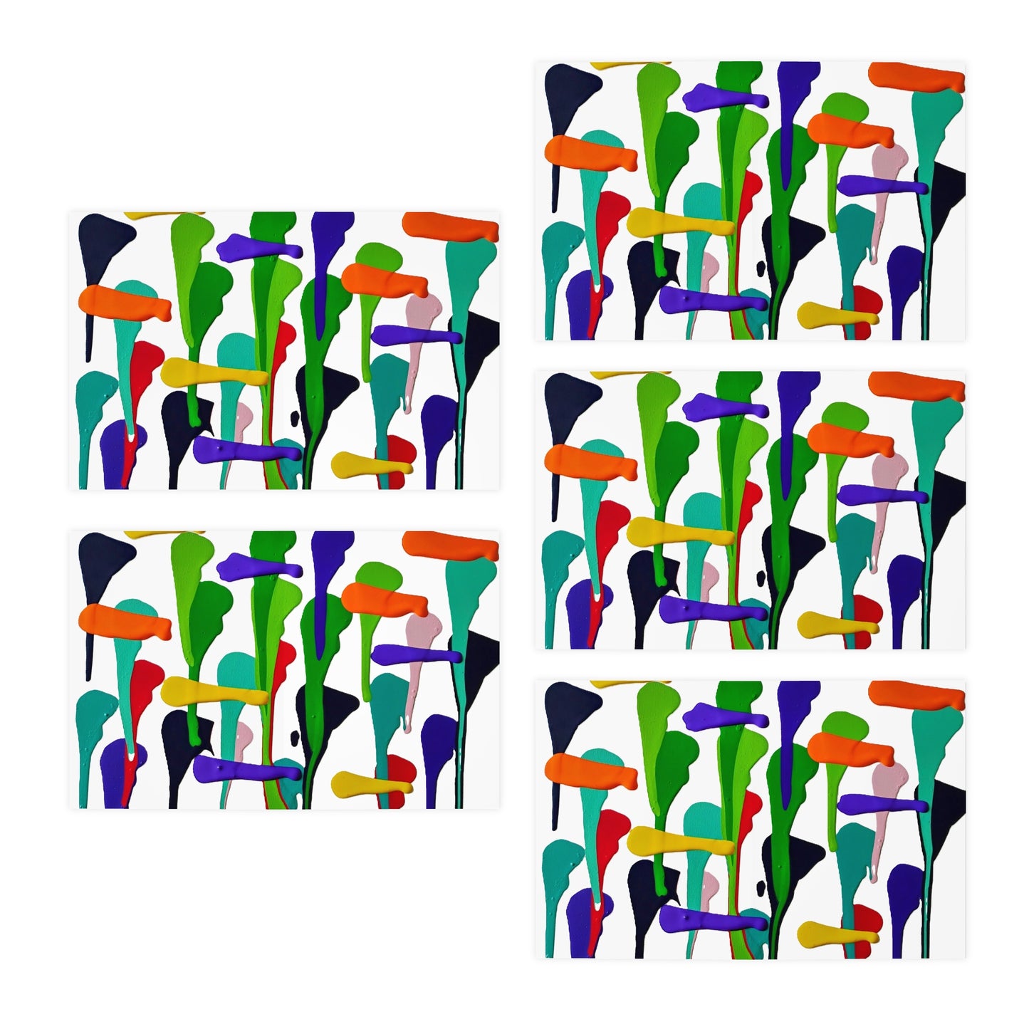 Elegance in Ink:  Abstract Art Note Card Set(5-Pack)