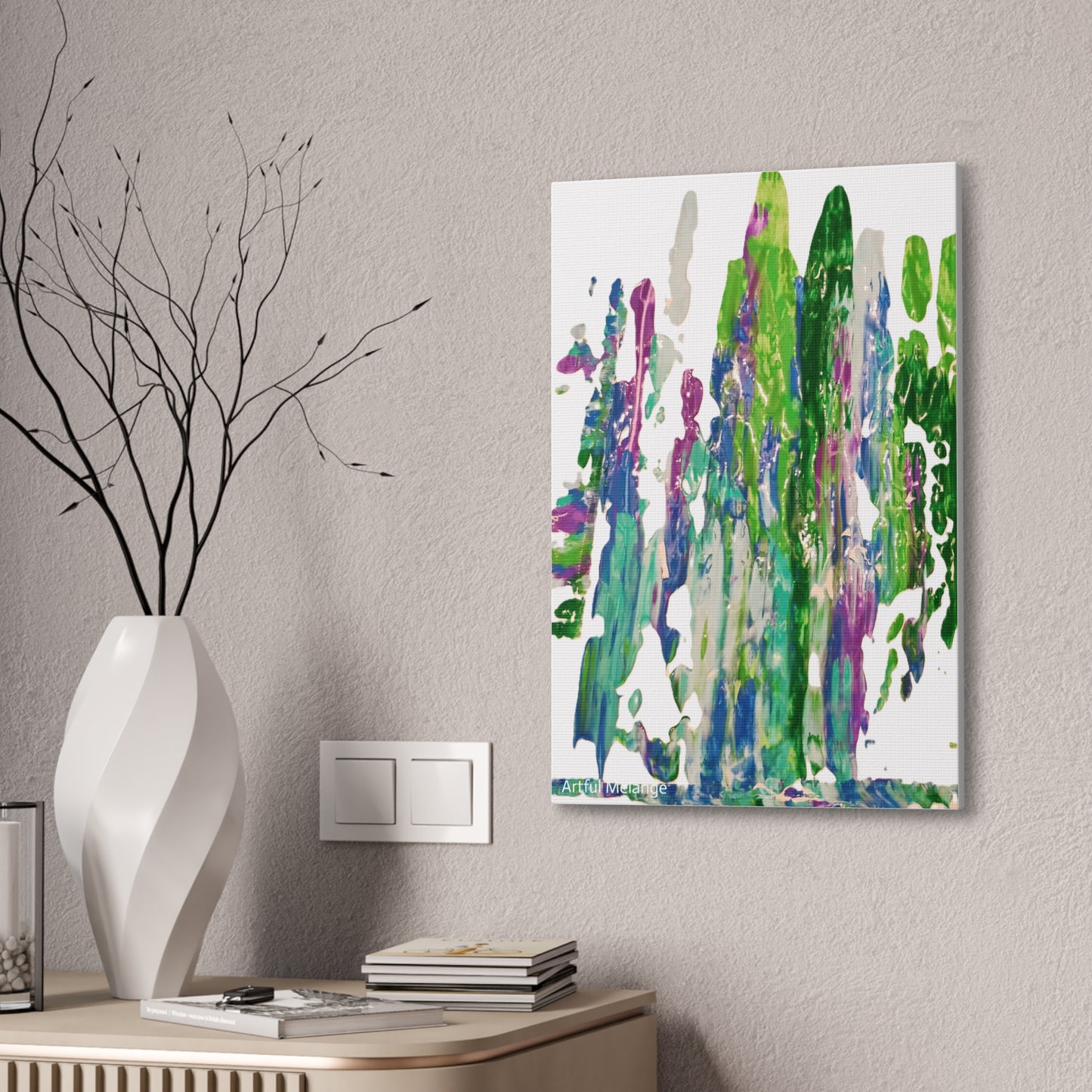 Acrylic Abstract Canvas Print - Richly Textured Artistry