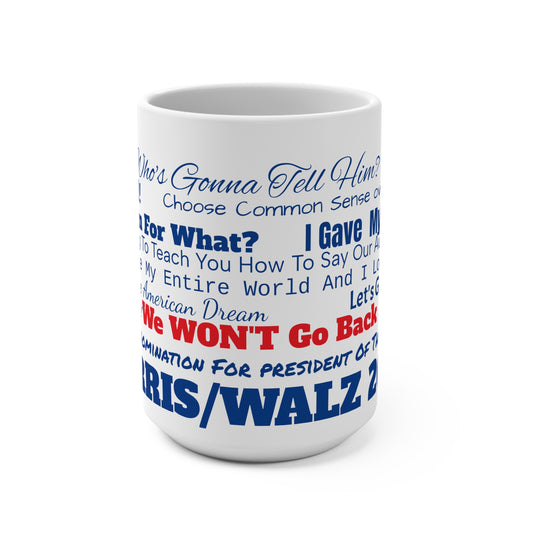 KAMALA HARRIS/WALZ 2024 Mug of Democracy: Inspiring Quotes From The DNC 2024