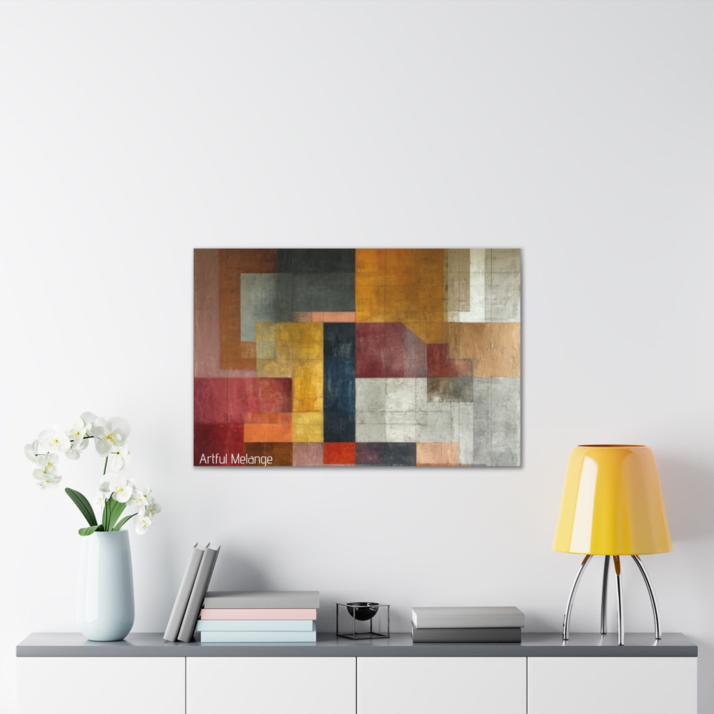 Primary Elegance: A Symphony of Sophistication Canvas Print