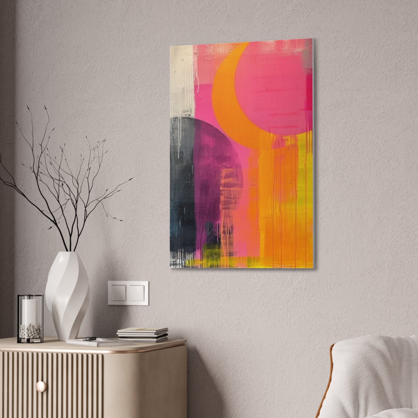 Primary Elegance: A Symphony of Sophistication Canvas Print