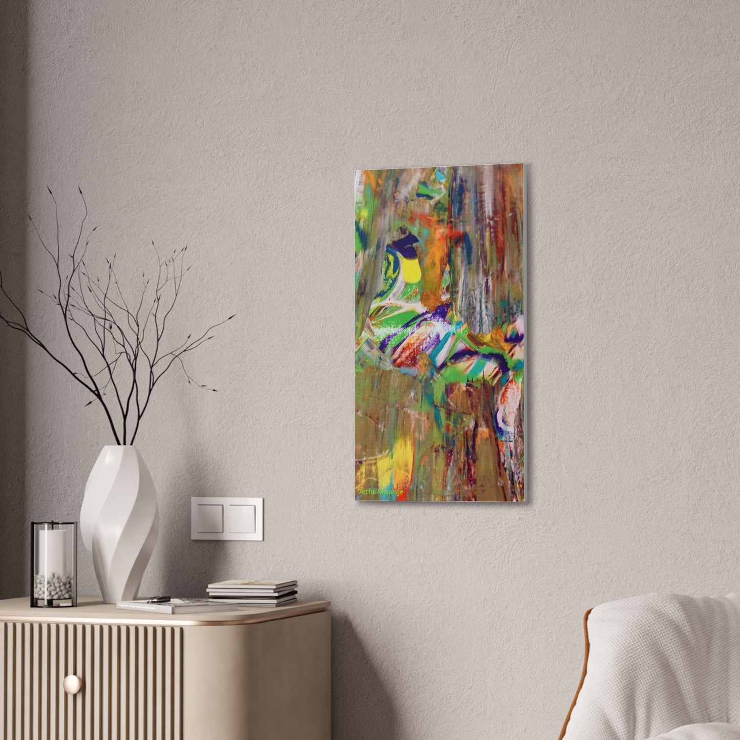 Acrylic Abstract Canvas Print - Richly Textured Artistry