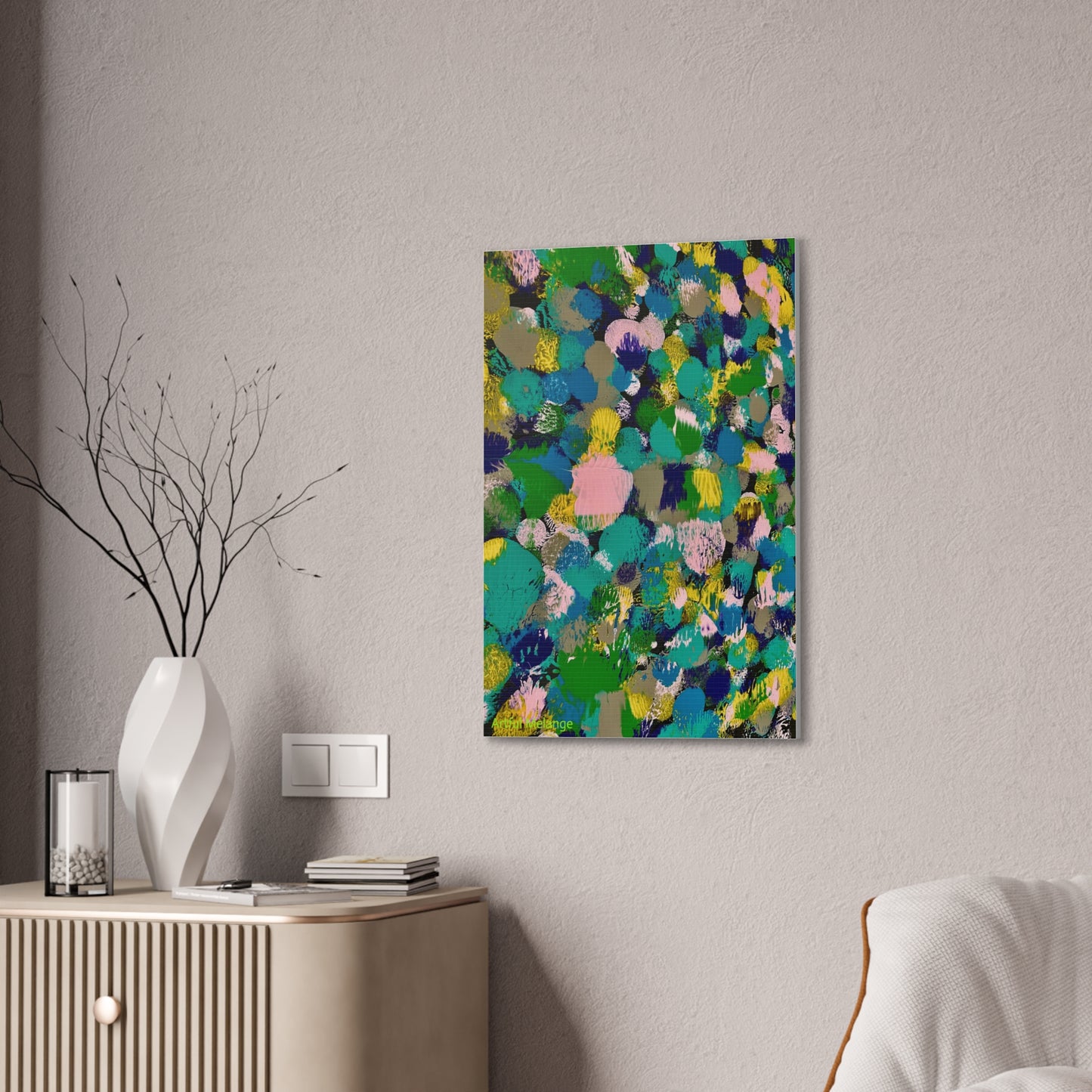 Acrylic Abstract Canvas Print - Richly Textured Artistry