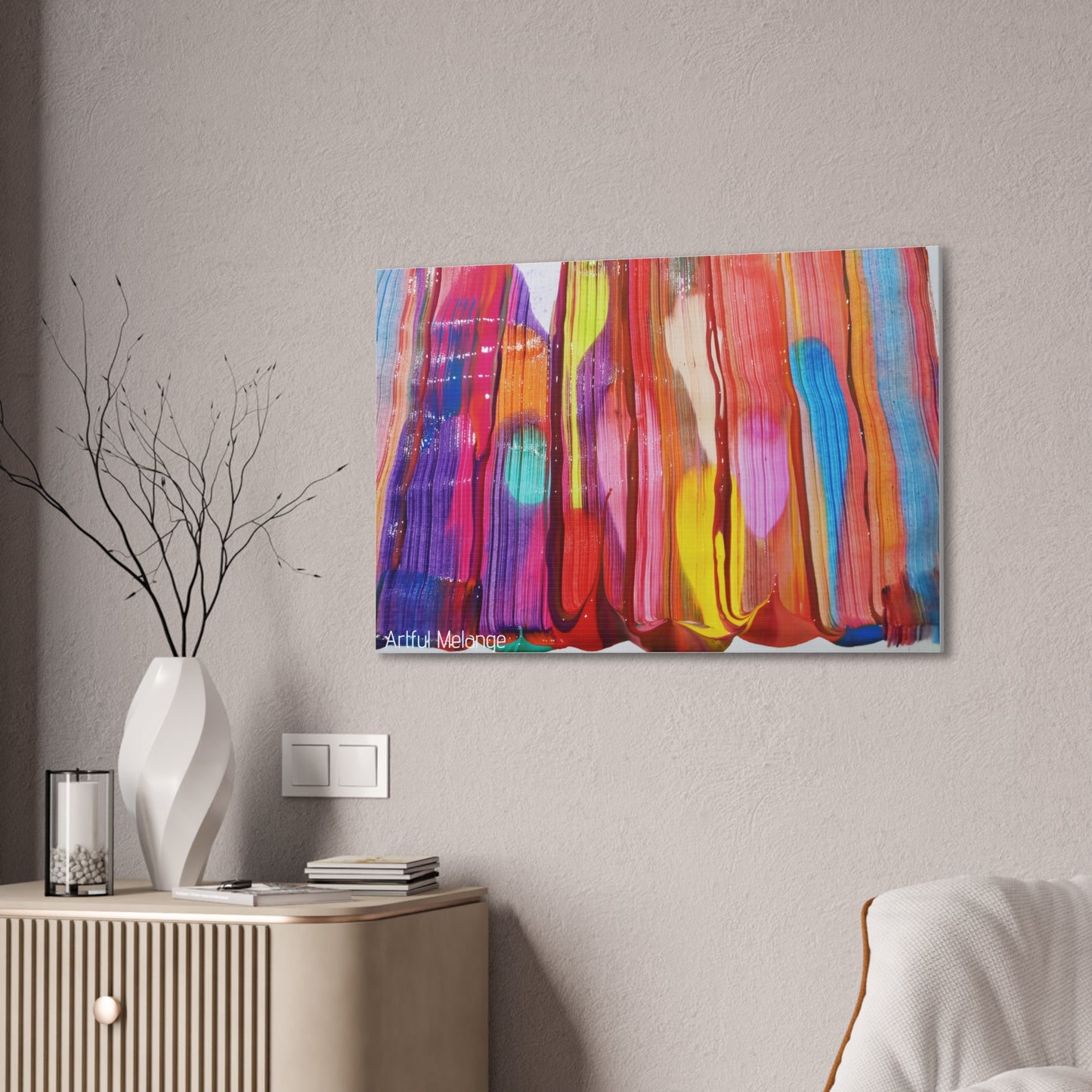 Primary Elegance: A Symphony of Sophistication Canvas Print