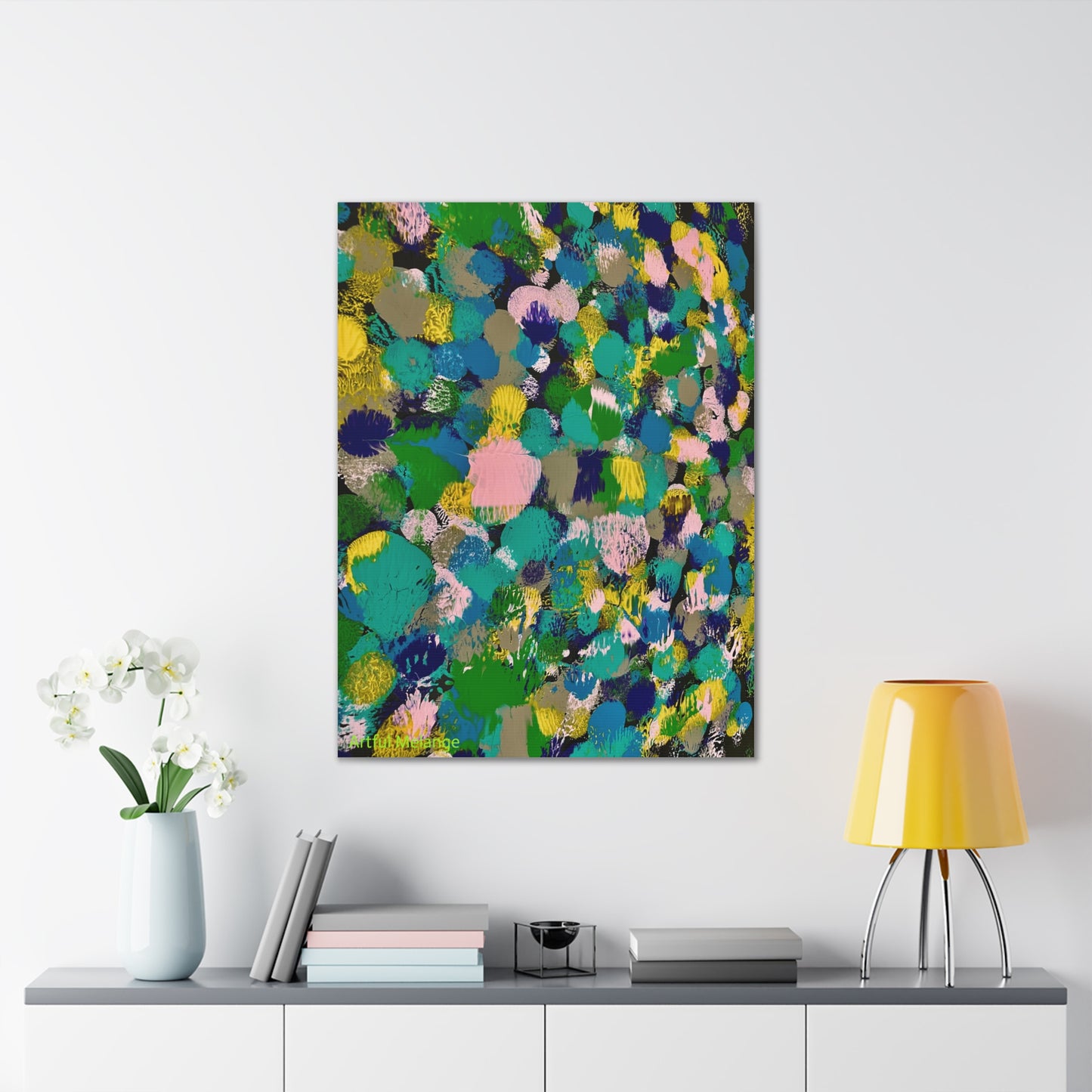 Acrylic Abstract Canvas Print - Richly Textured Artistry