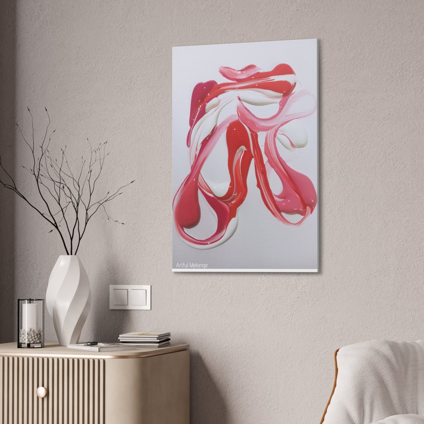 Primary Elegance: A Symphony of Sophistication Canvas Print