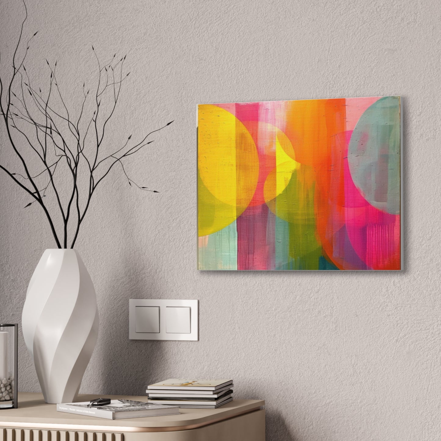 Primary Elegance: A Symphony of Sophistication Canvas Print