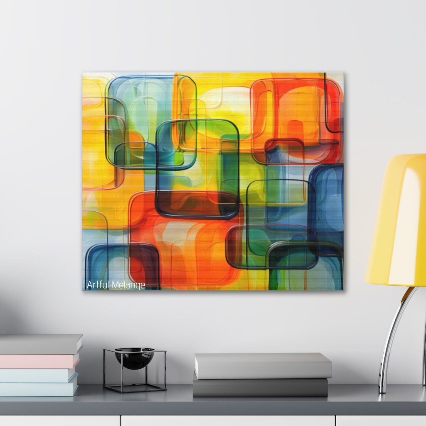 Primary Elegance: A Symphony of Sophistication Canvas Print