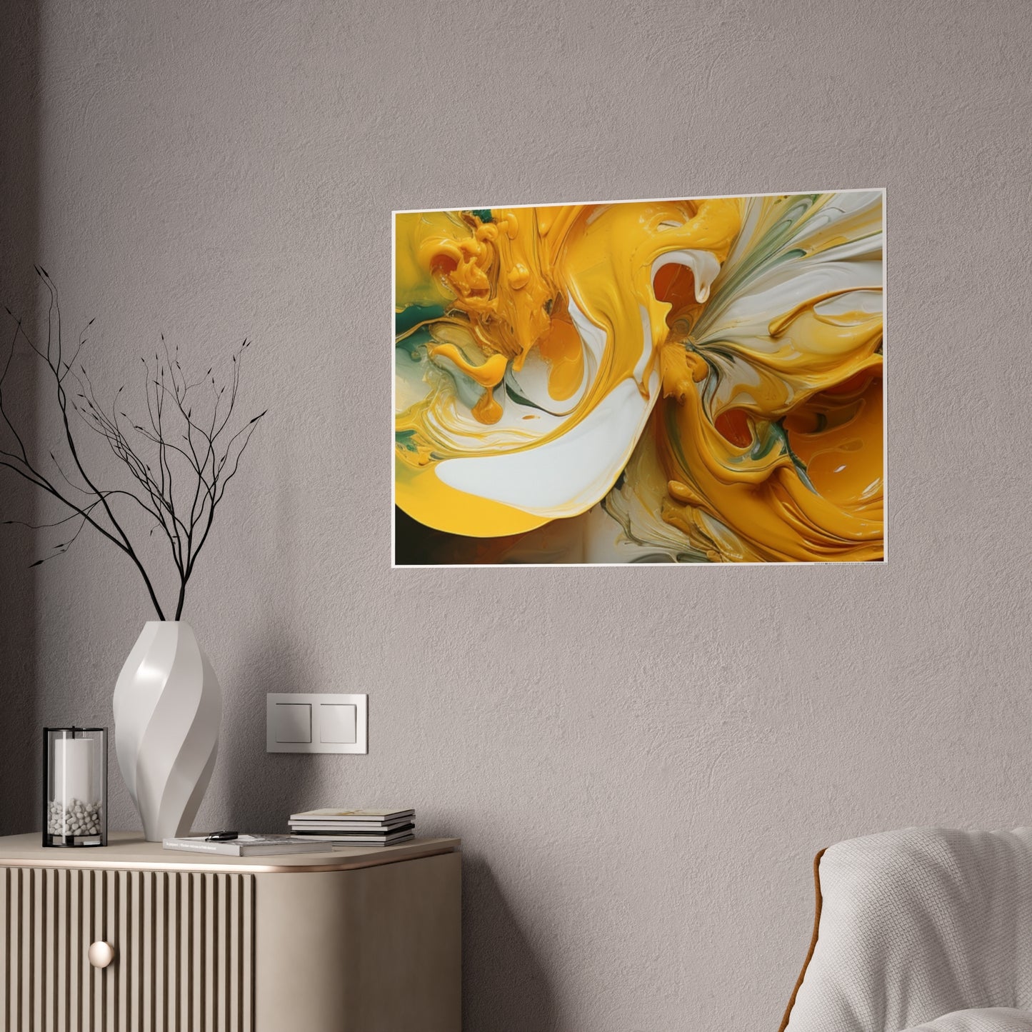 Hyper Realistic 3D Acrylic Abstract Canvas Print - Burst of Color