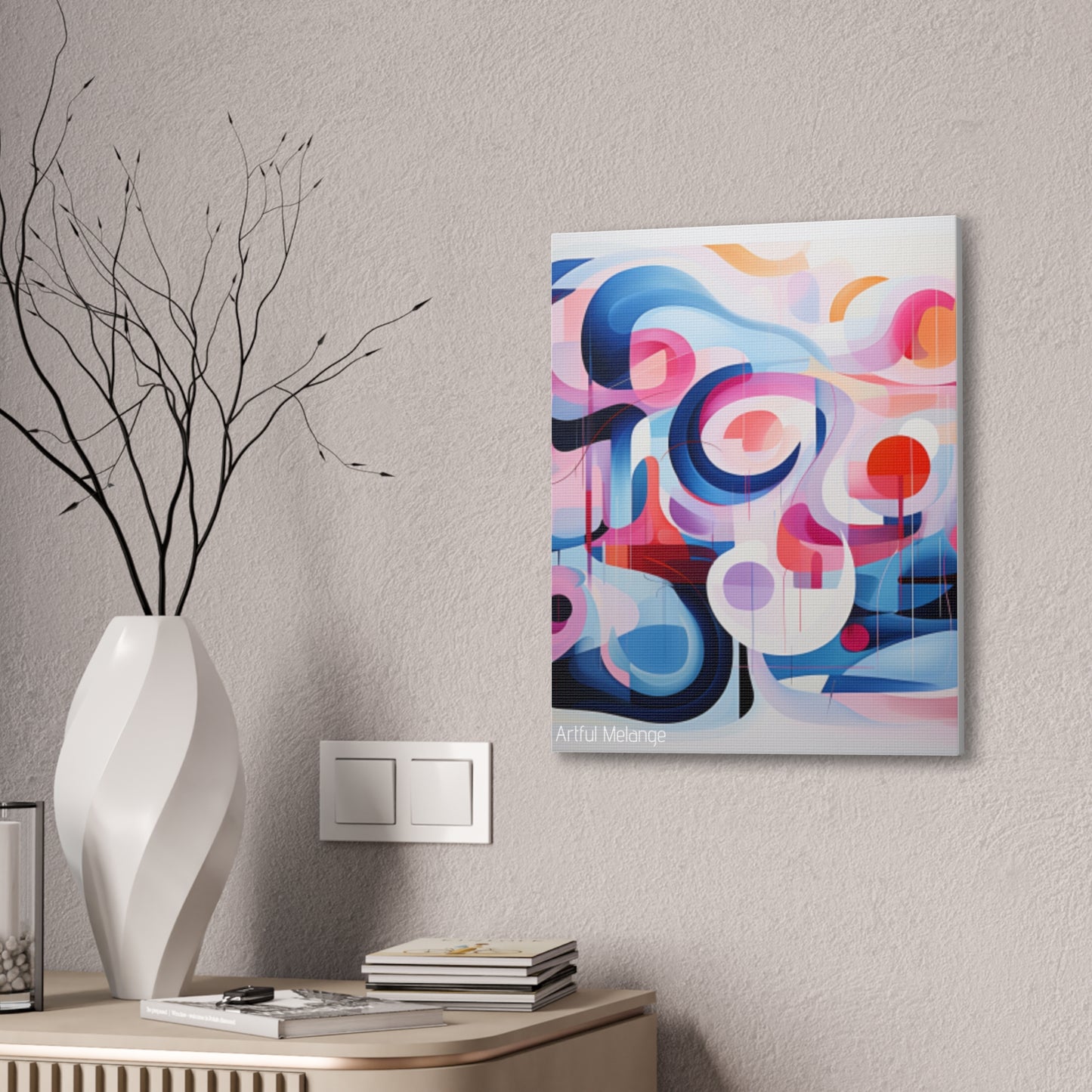 Primary Elegance: A Symphony of Sophistication Canvas Print