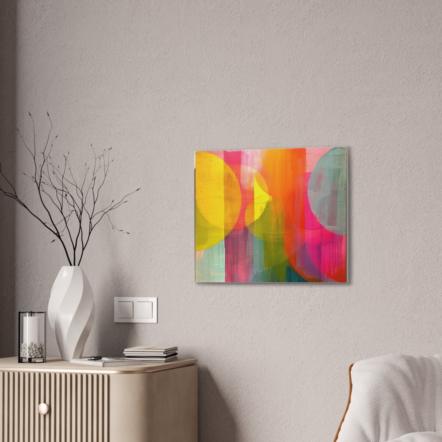 Primary Elegance: A Symphony of Sophistication Canvas Print