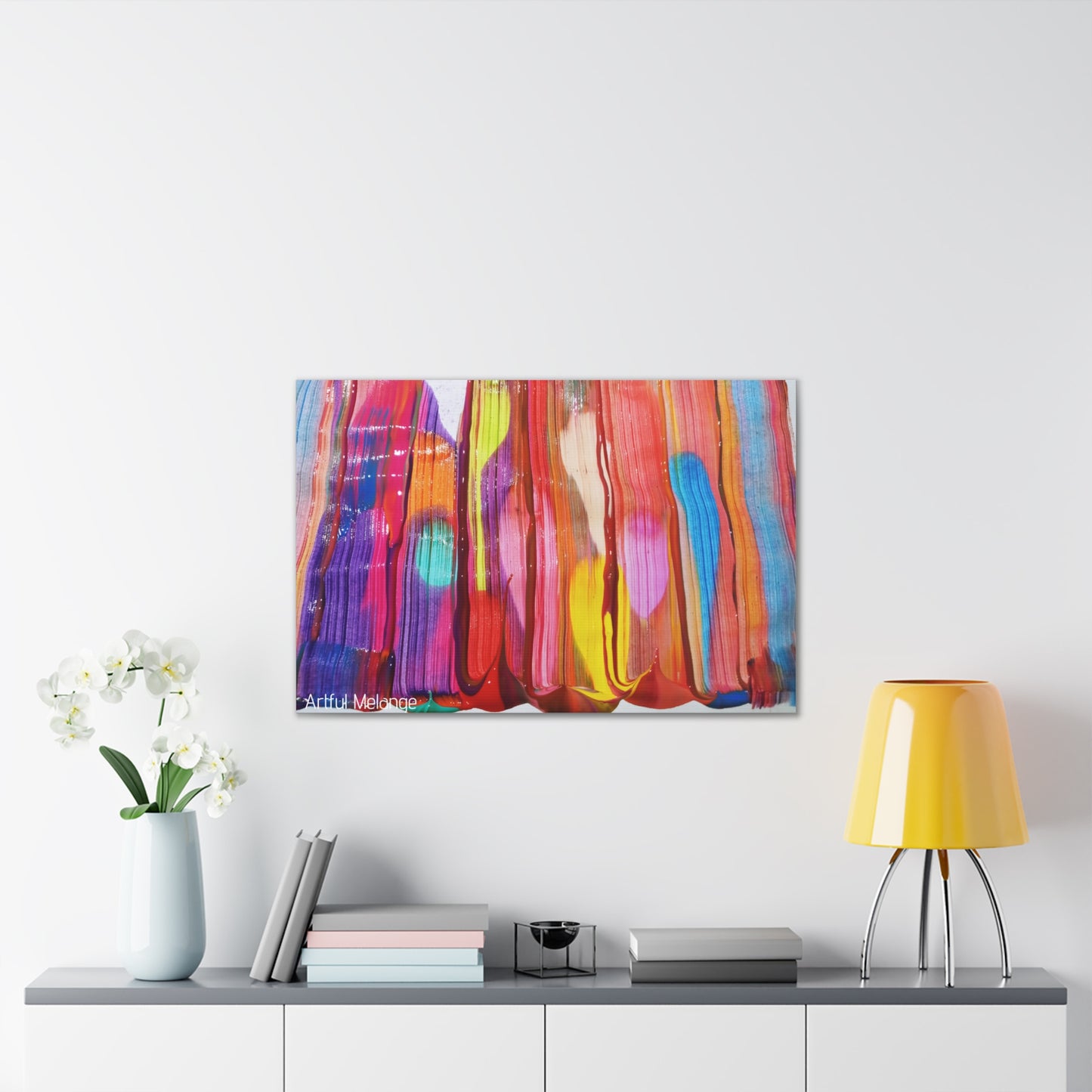 Primary Elegance: A Symphony of Sophistication Canvas Print