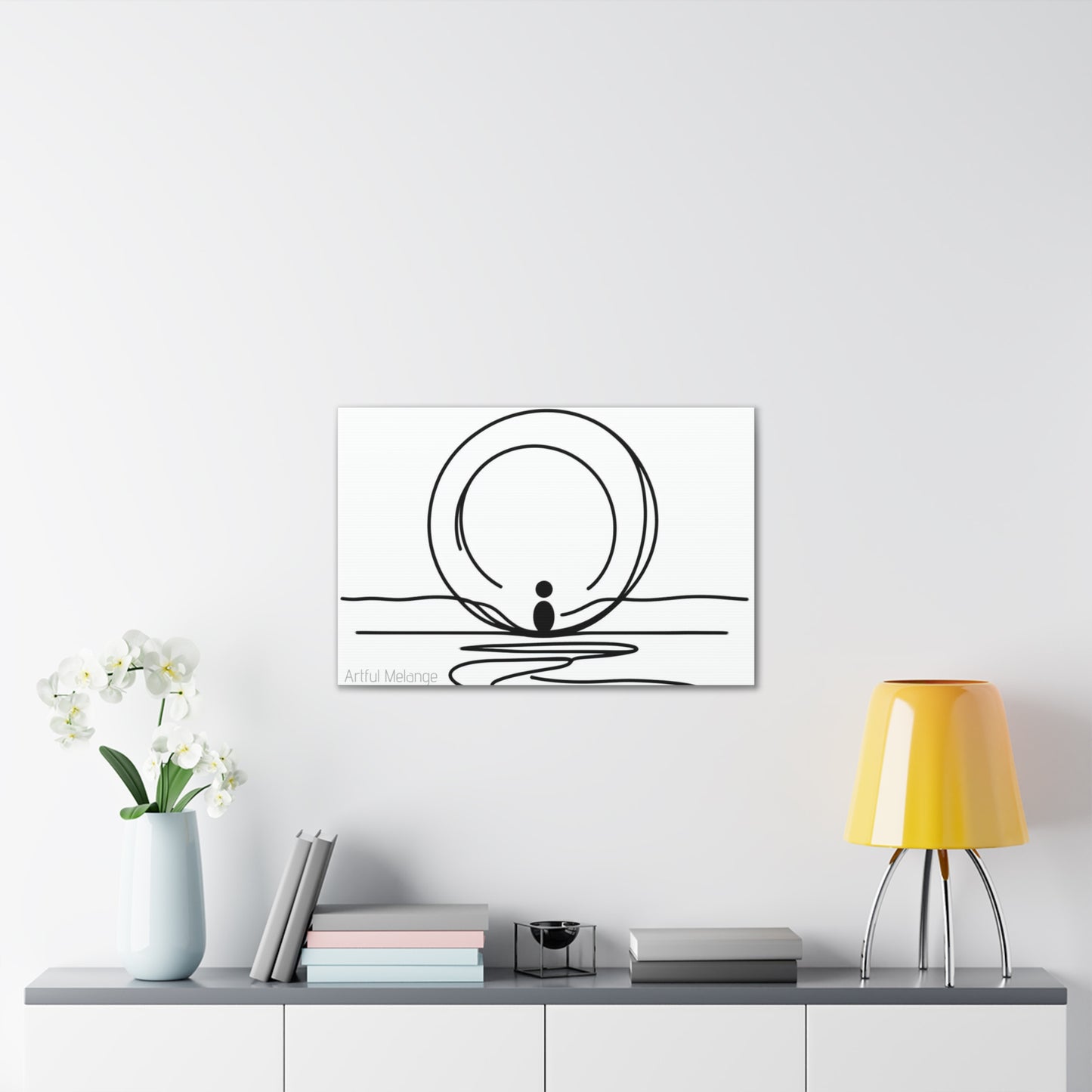 Primary Elegance: A Symphony of Sophistication Canvas Print