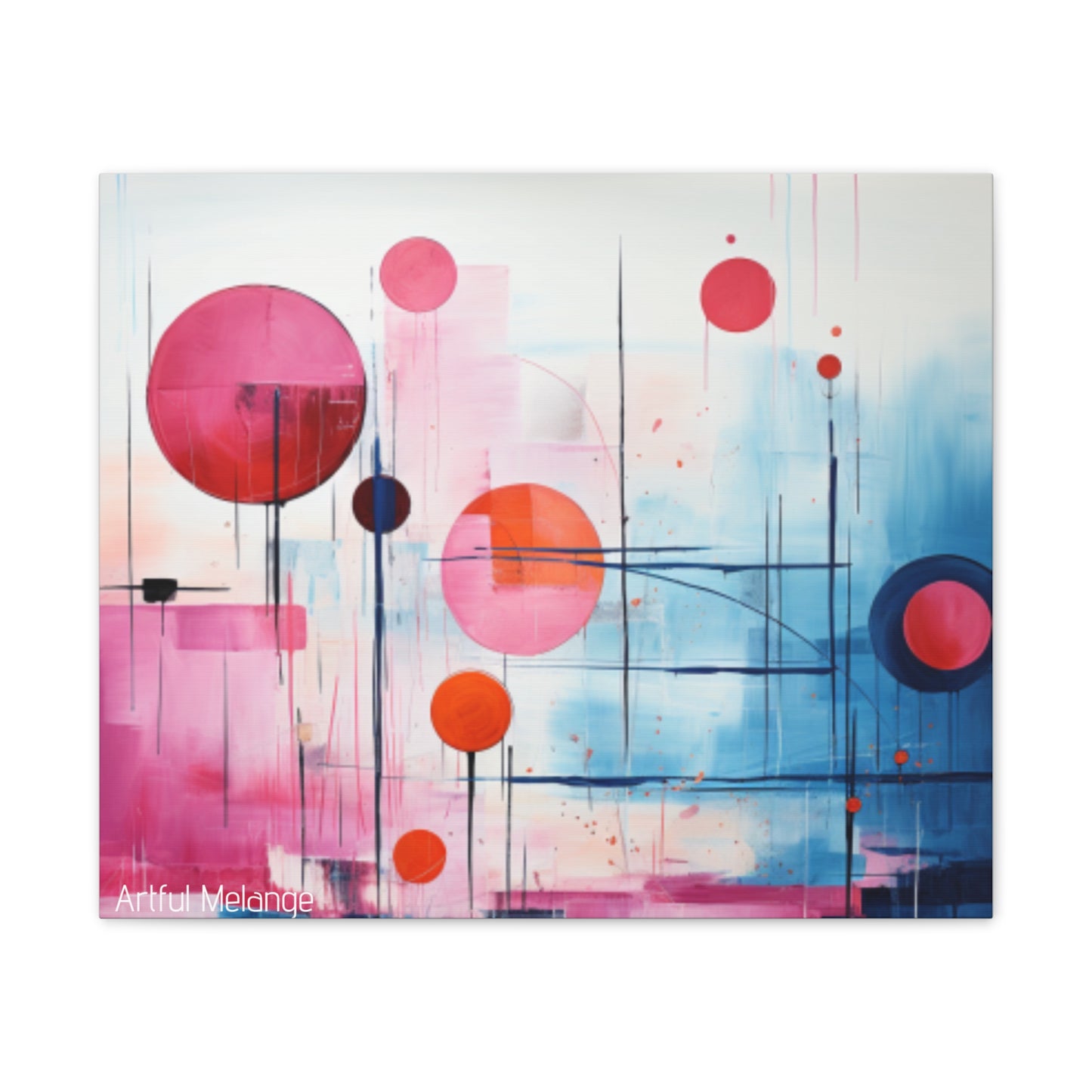 Primary Elegance: A Symphony of Sophistication Canvas Print