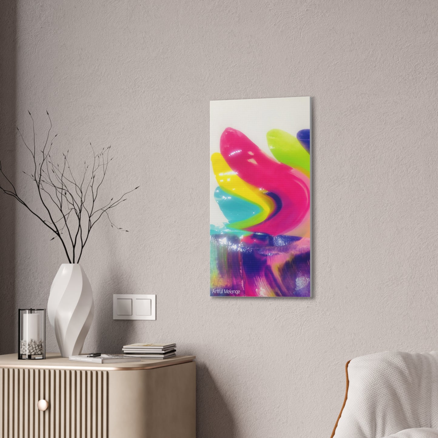 Primary Elegance: A Symphony of Sophistication Canvas Print