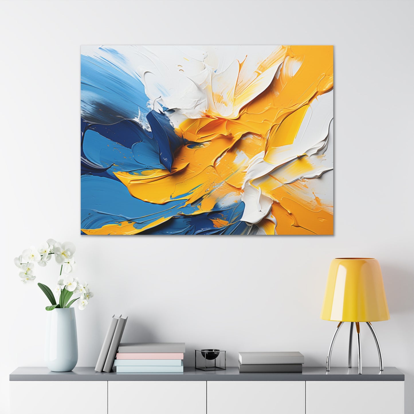 Timeless Elegance: Refined Vibrant Hues Canvas Print for Sophisticated Living Spaces