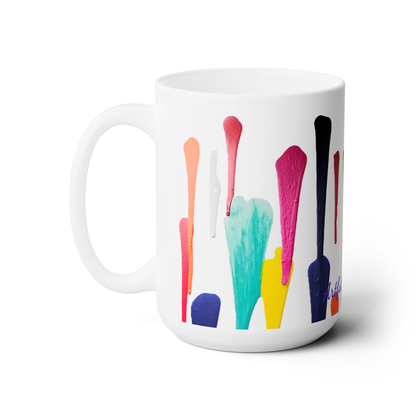 Artsy Abstract Ceramic Mug 15oz