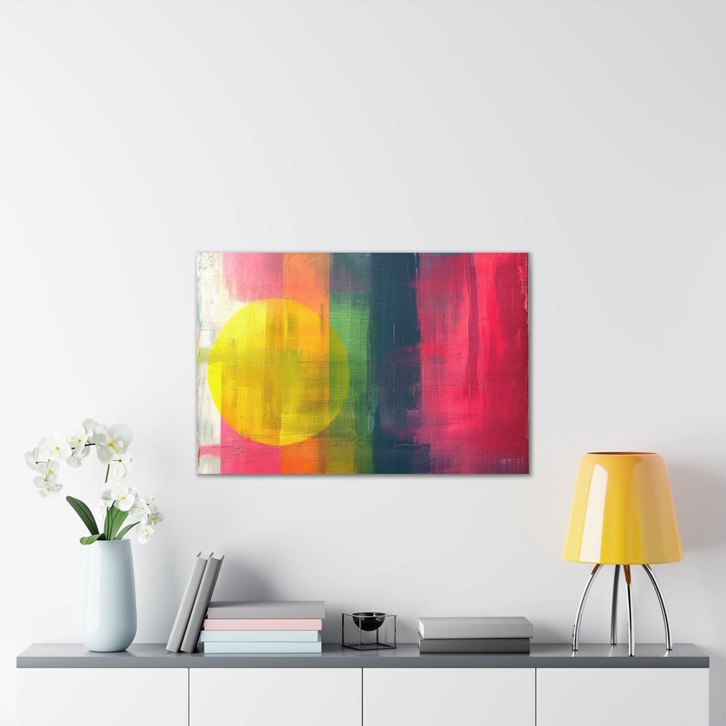 Primary Elegance: A Symphony of Sophistication Canvas Print