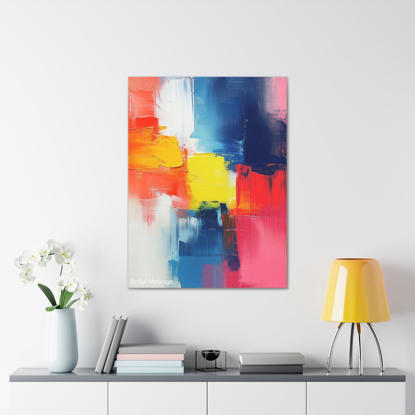 Acrylic Abstract Canvas Print - Richly Textured Artistry