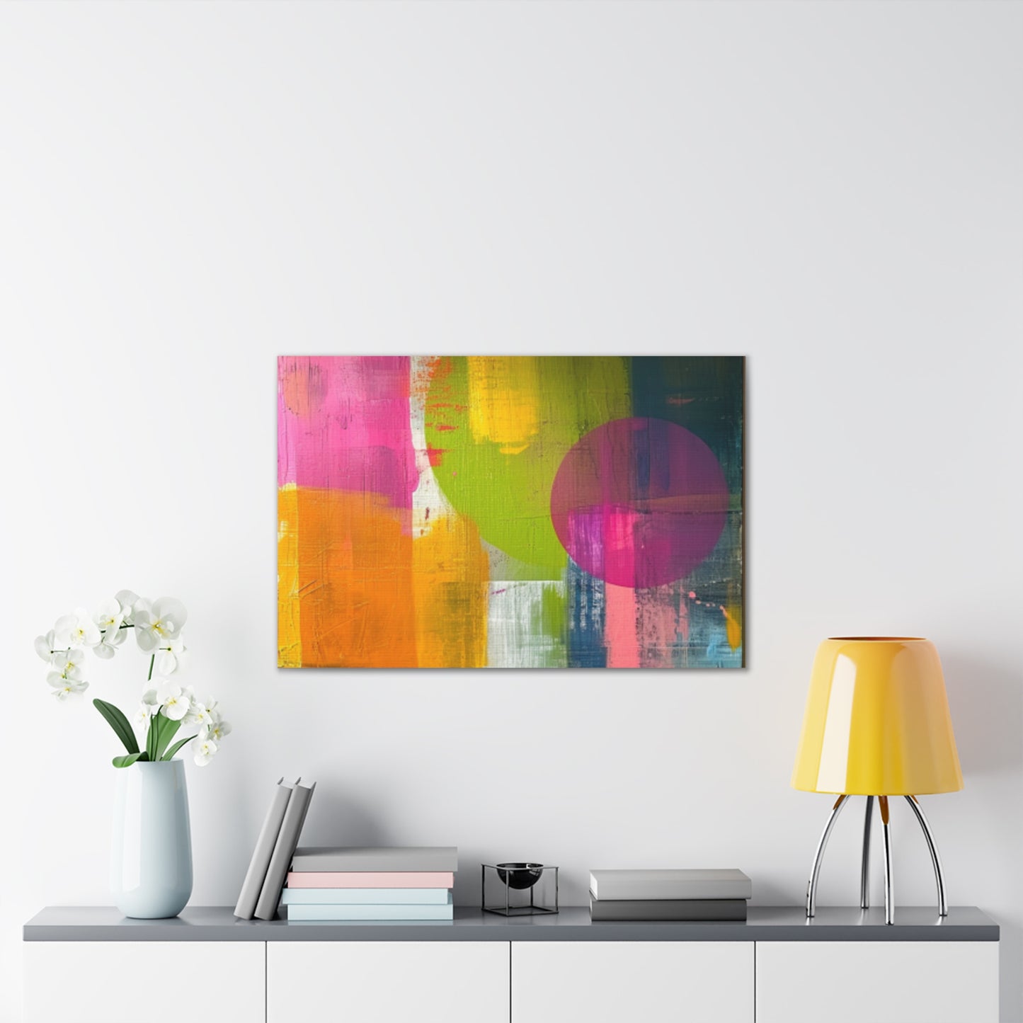 Primary Elegance: A Symphony of Sophistication Canvas Print