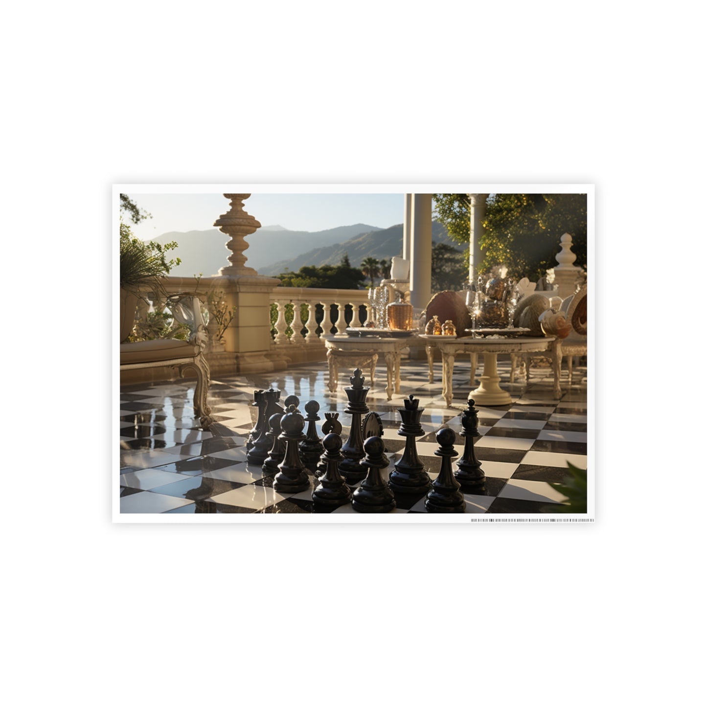 Grandmaster Majesty- Chess Set Poster Print Series