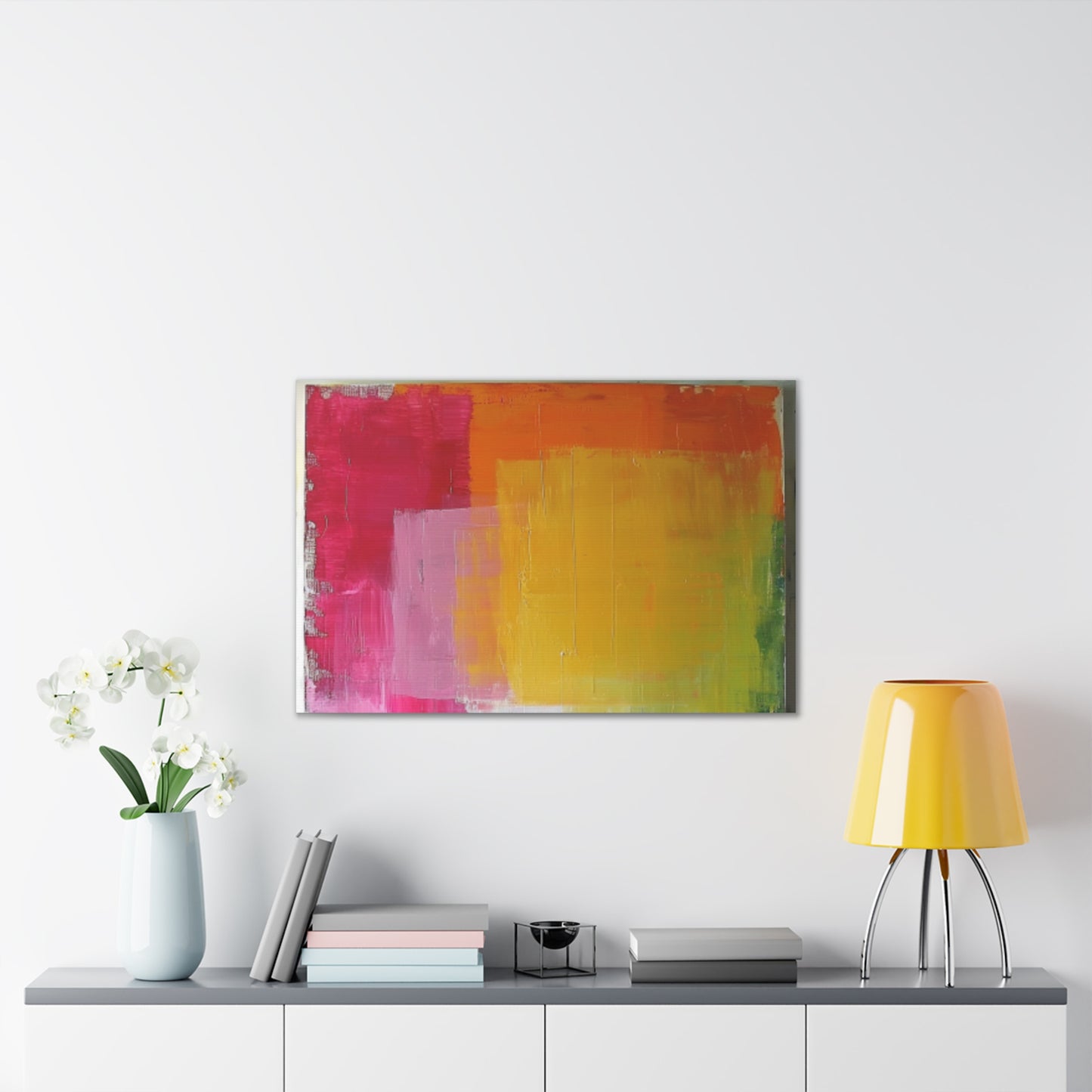 Primary Elegance: A Symphony of Sophistication Canvas Print