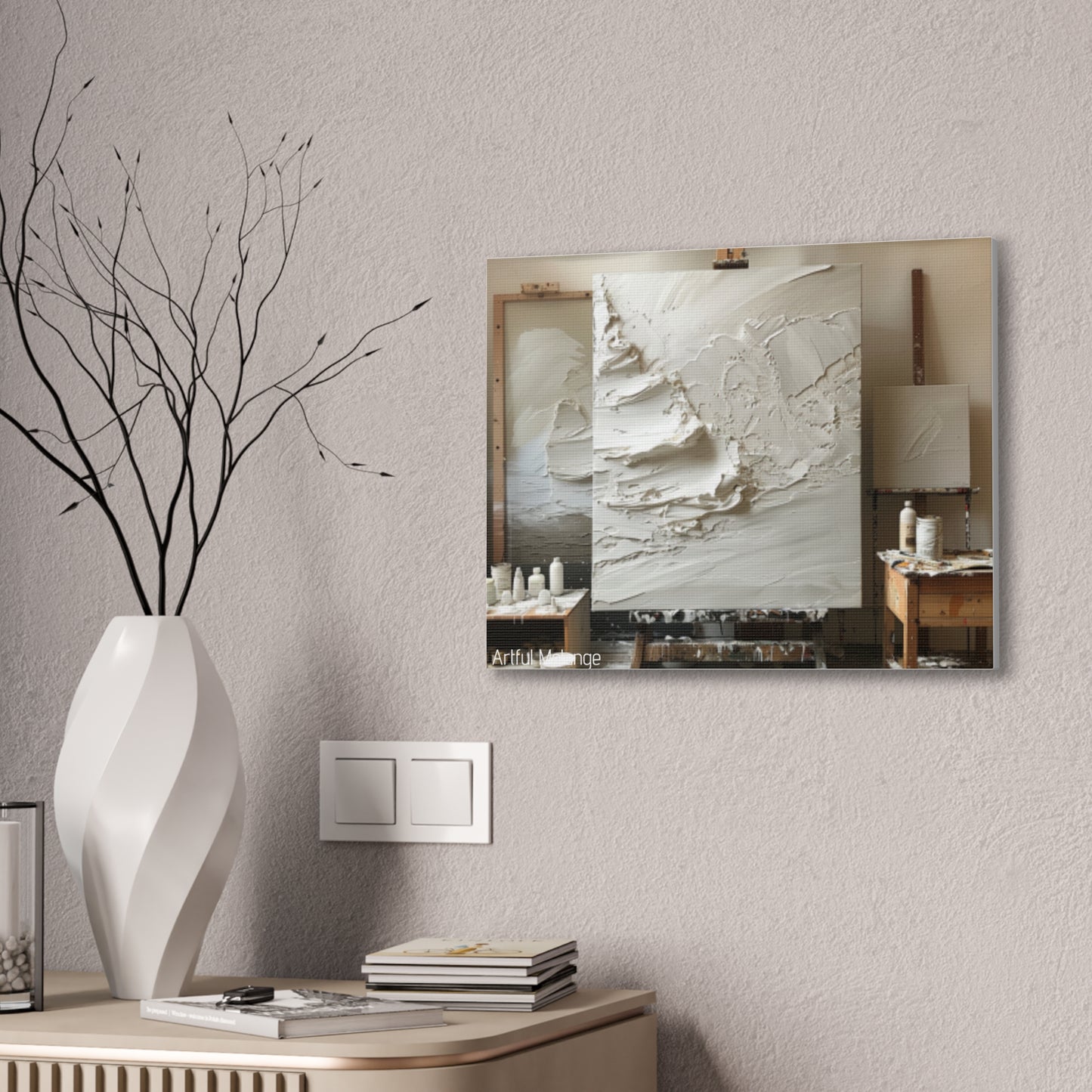 Primary Elegance: A Symphony of Sophistication Canvas Print