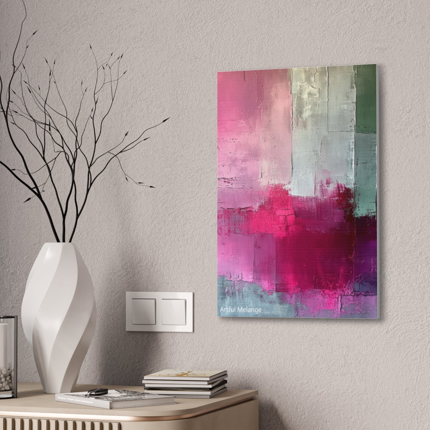 Acrylic Abstract Canvas Print - Richly Textured Artistry