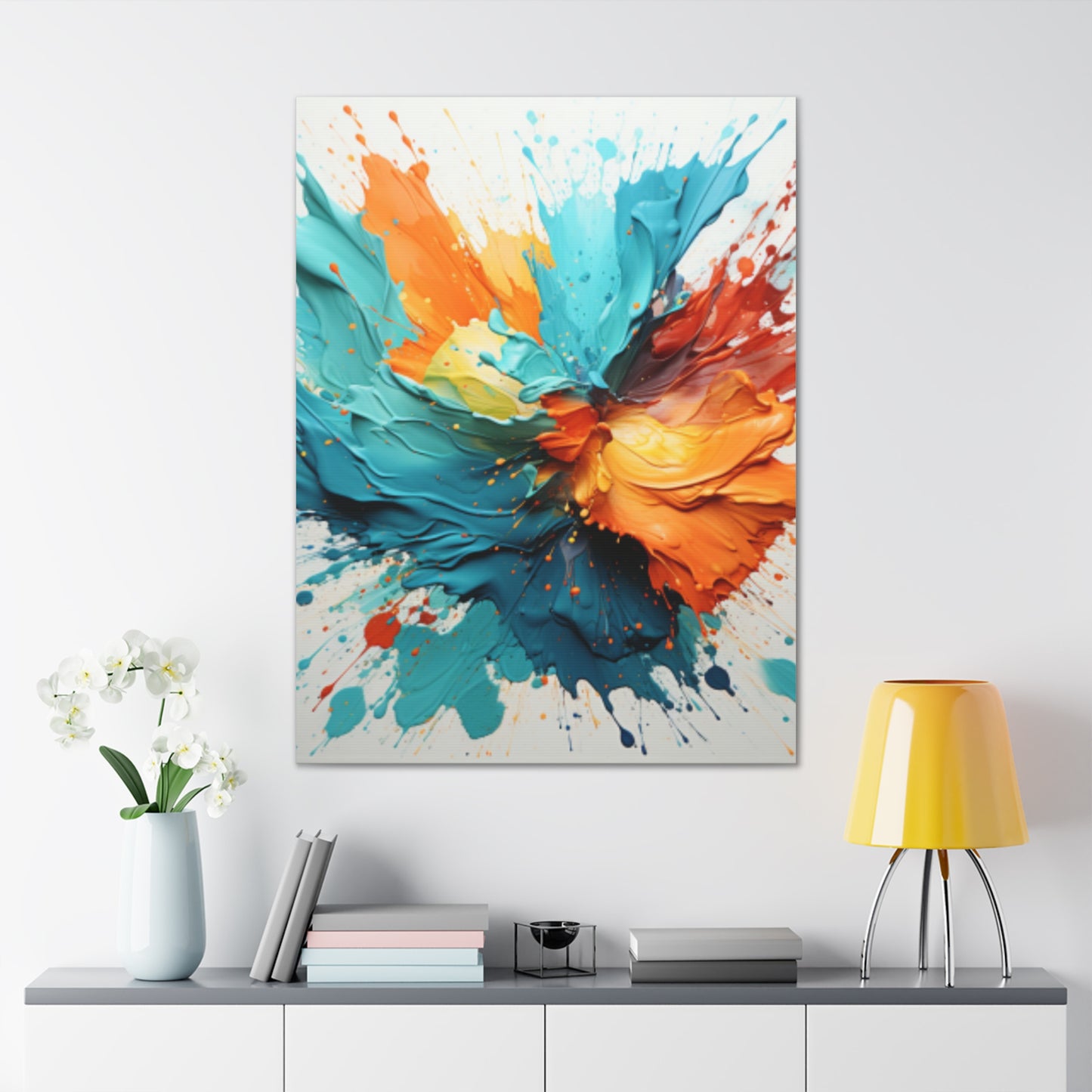 Primary Elegance: A Symphony of Sophistication Canvas Print