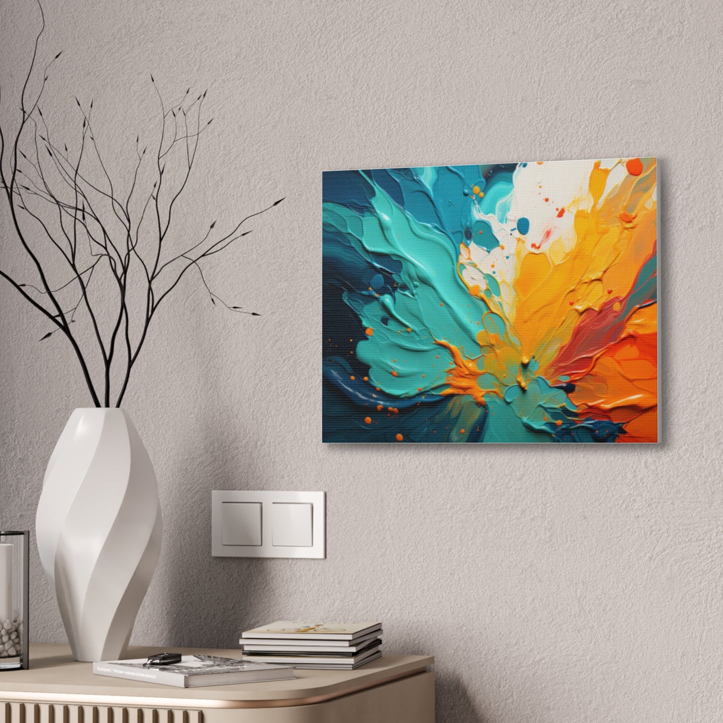 Primary Elegance: A Symphony of Sophistication Canvas Print