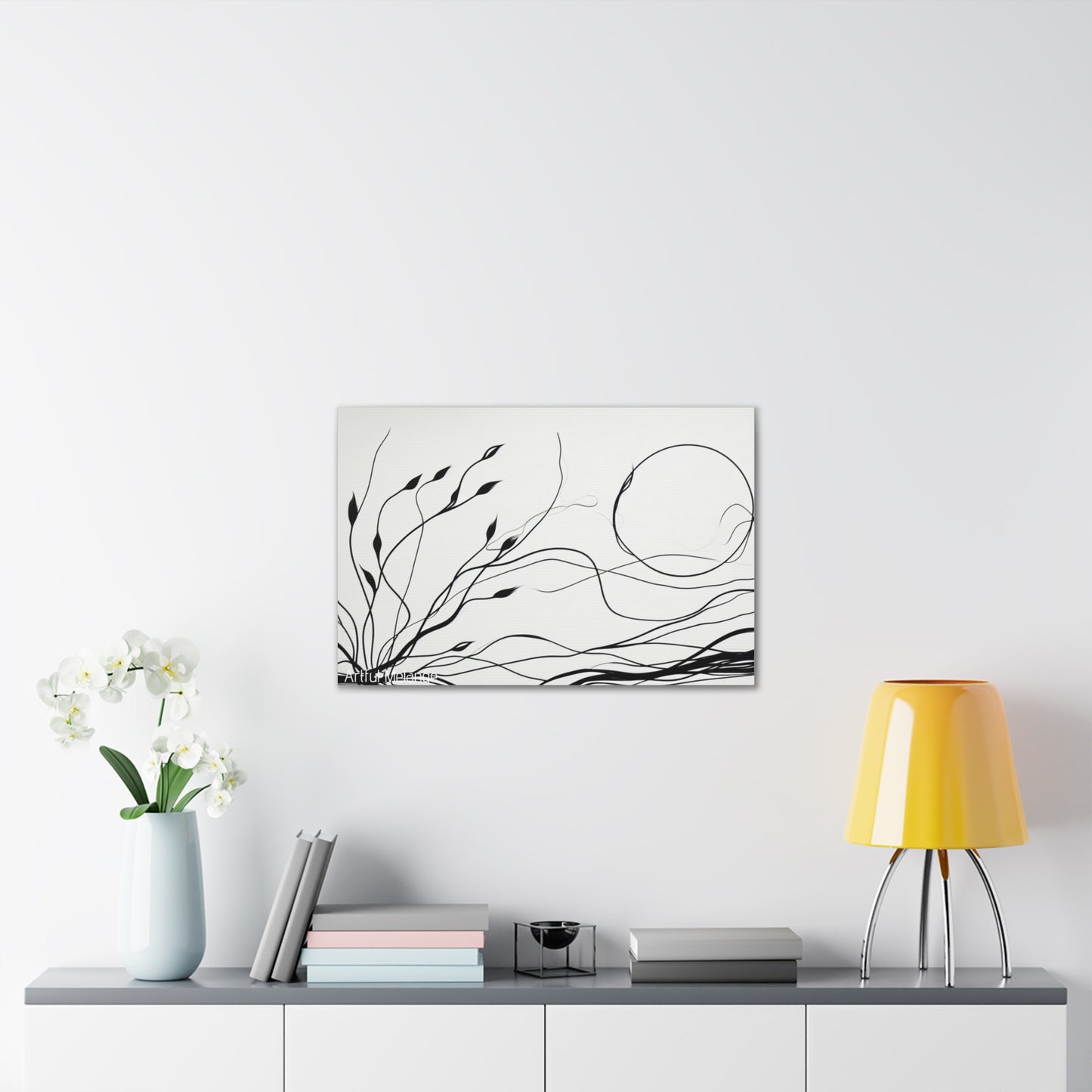 Primary Elegance: A Symphony of Sophistication Canvas Print