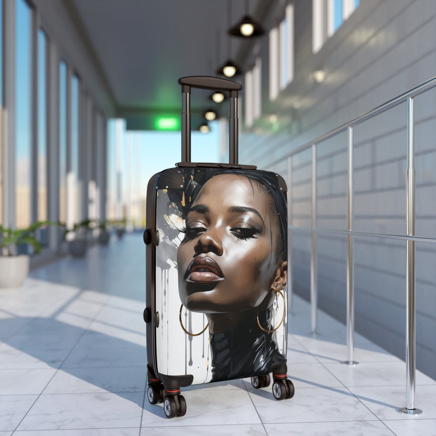 Melanated Jetsetter: Stylish Travel Luggage Pieces