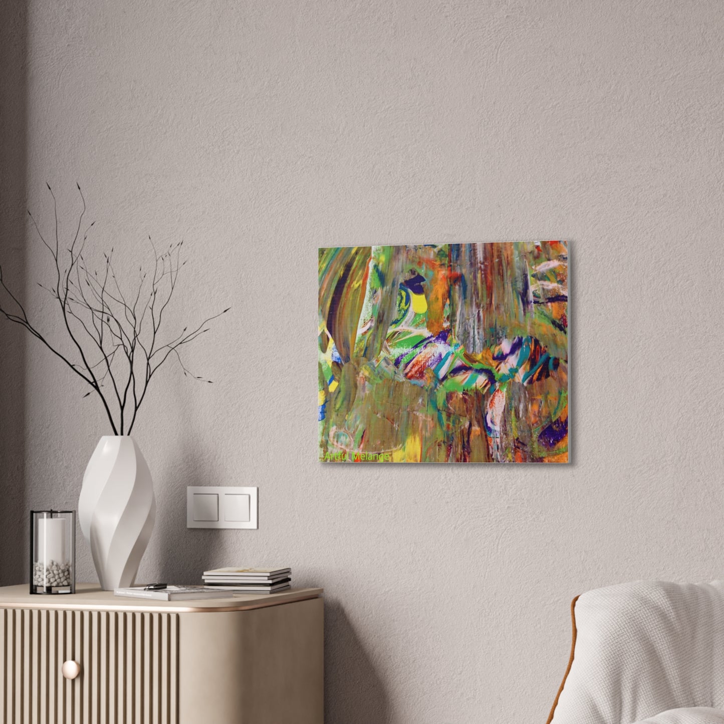 Acrylic Abstract Canvas Print - Richly Textured Artistry