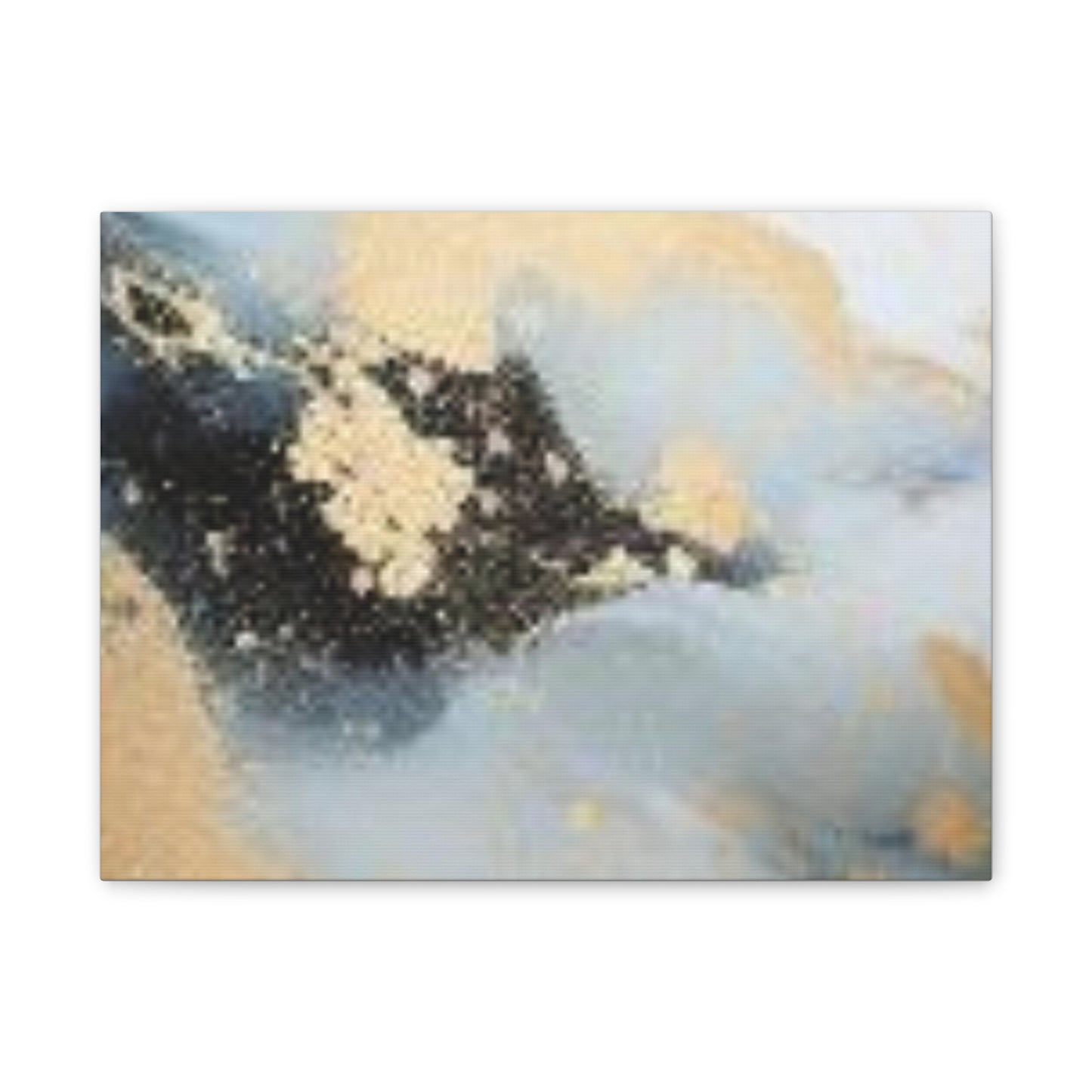 Gold and Black Elegance: A Symphony of Sophistication Canvas Print