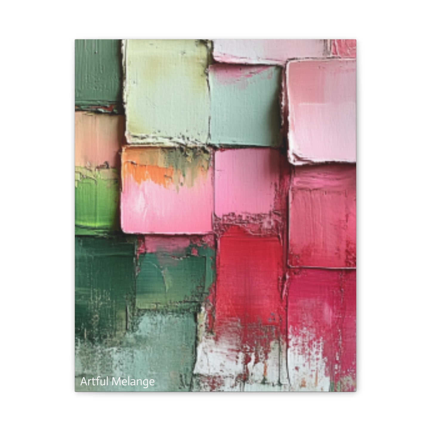 Acrylic Abstract Canvas Print - Richly Textured Artistry