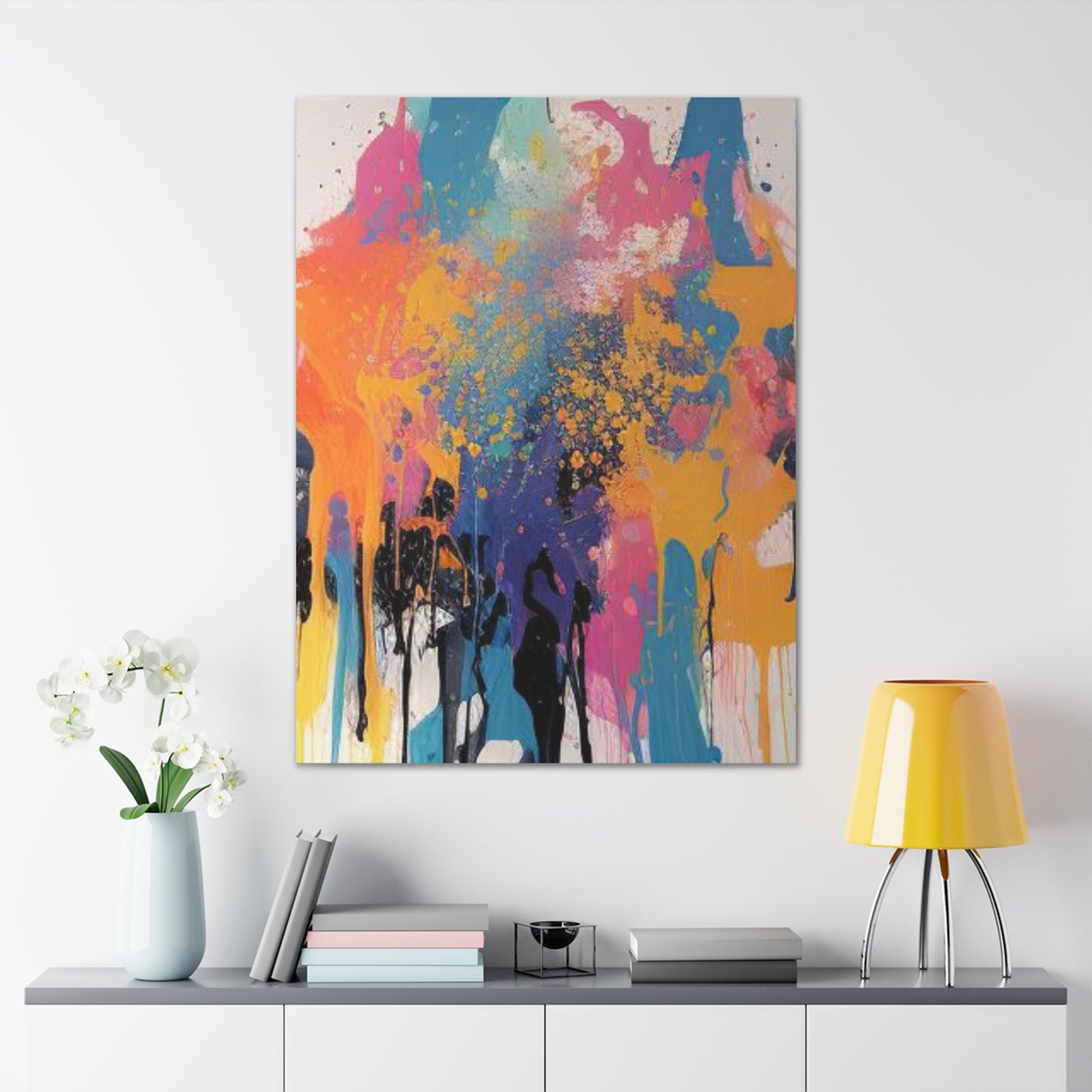 Primary Elegance: A Symphony of Sophistication Canvas Print