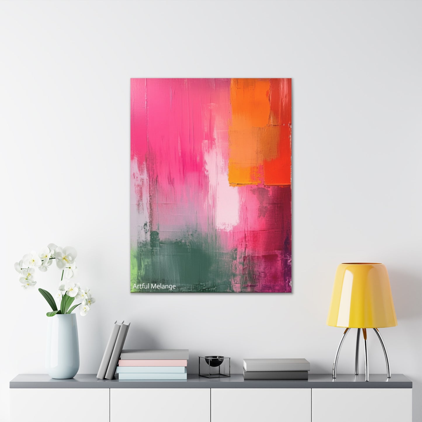 Acrylic Abstract Canvas Print - Richly Textured Artistry