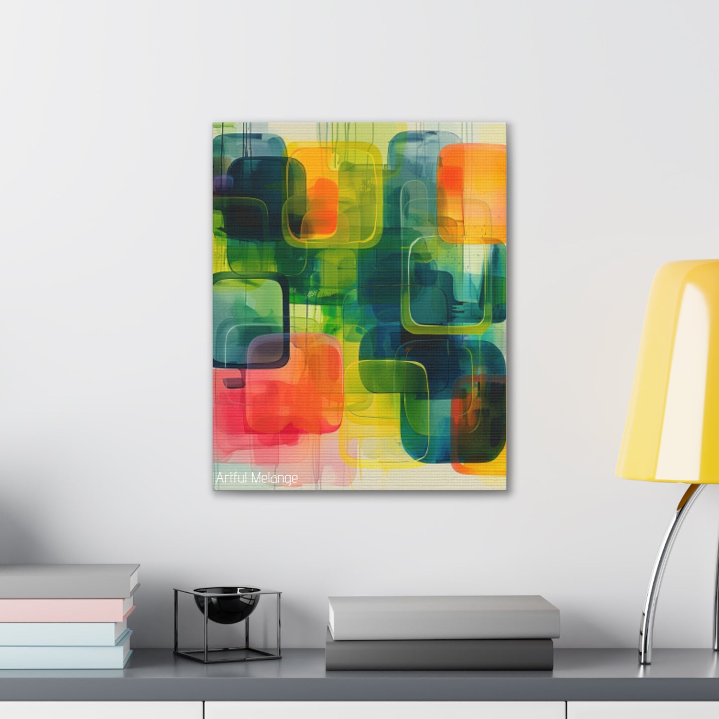 Primary Elegance: A Symphony of Sophistication Canvas Print