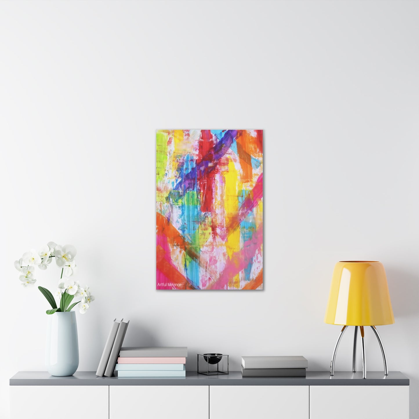 Primary Elegance: A Symphony of Sophistication Canvas Print