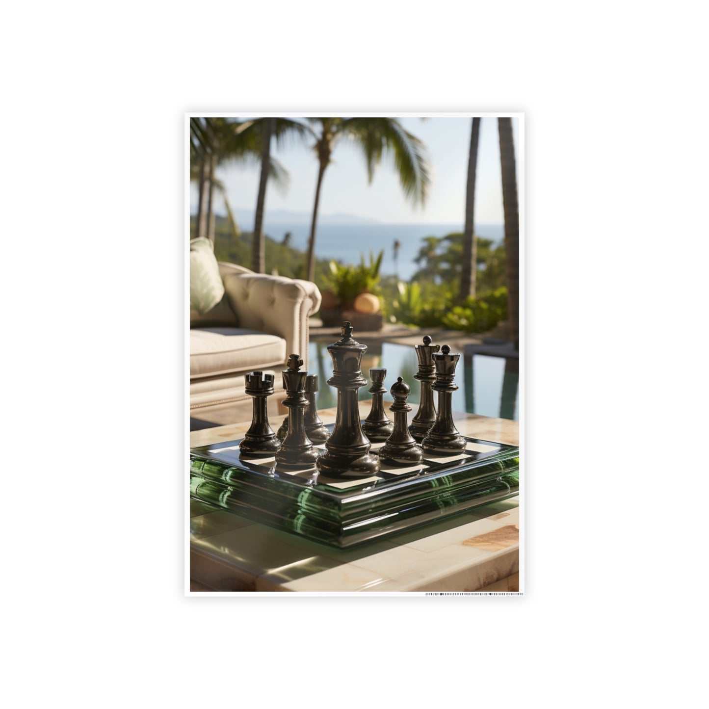 Grandmaster Majesty- Chess Set Poster Print Series