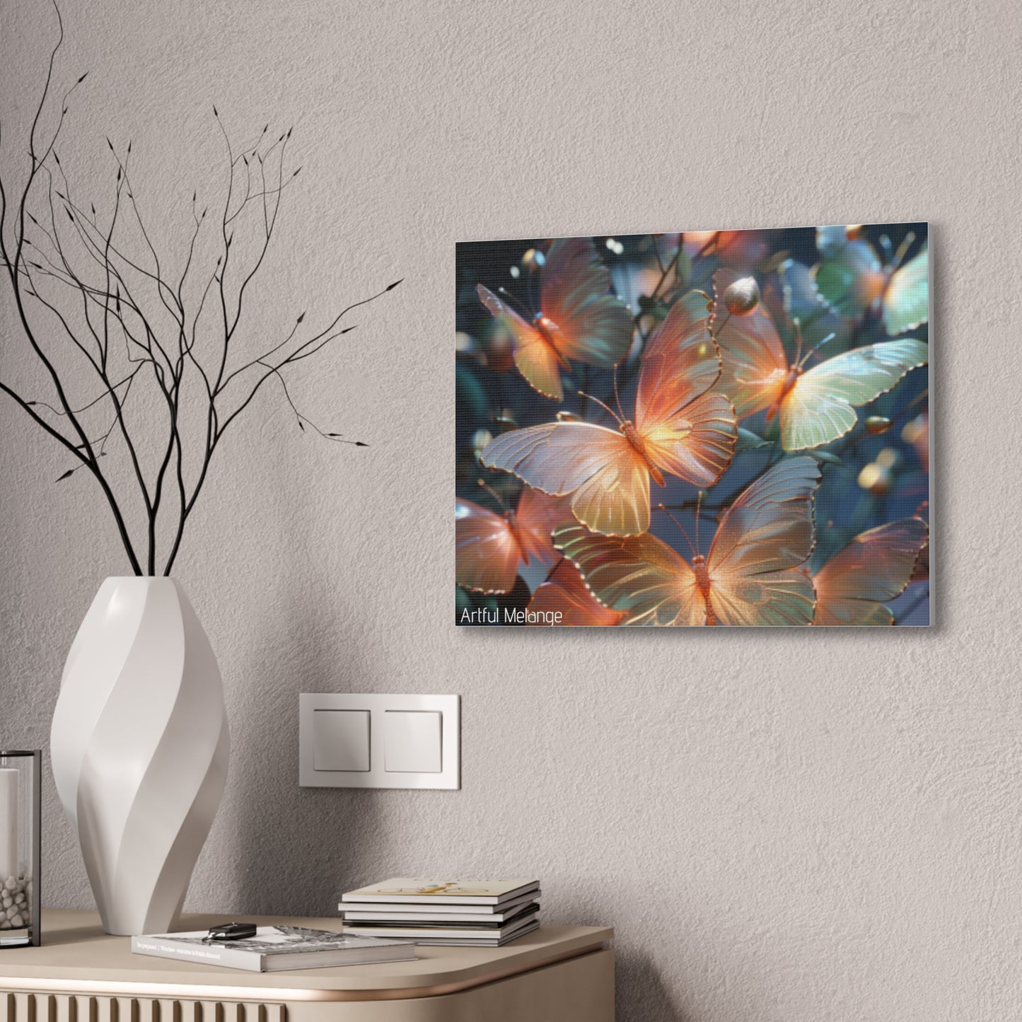 Fluttering Dreams: Butterfly Canvas Print Collection