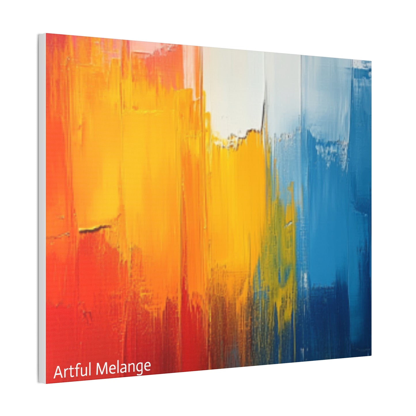 Acrylic Abstract Canvas Print - Richly Textured Artistry