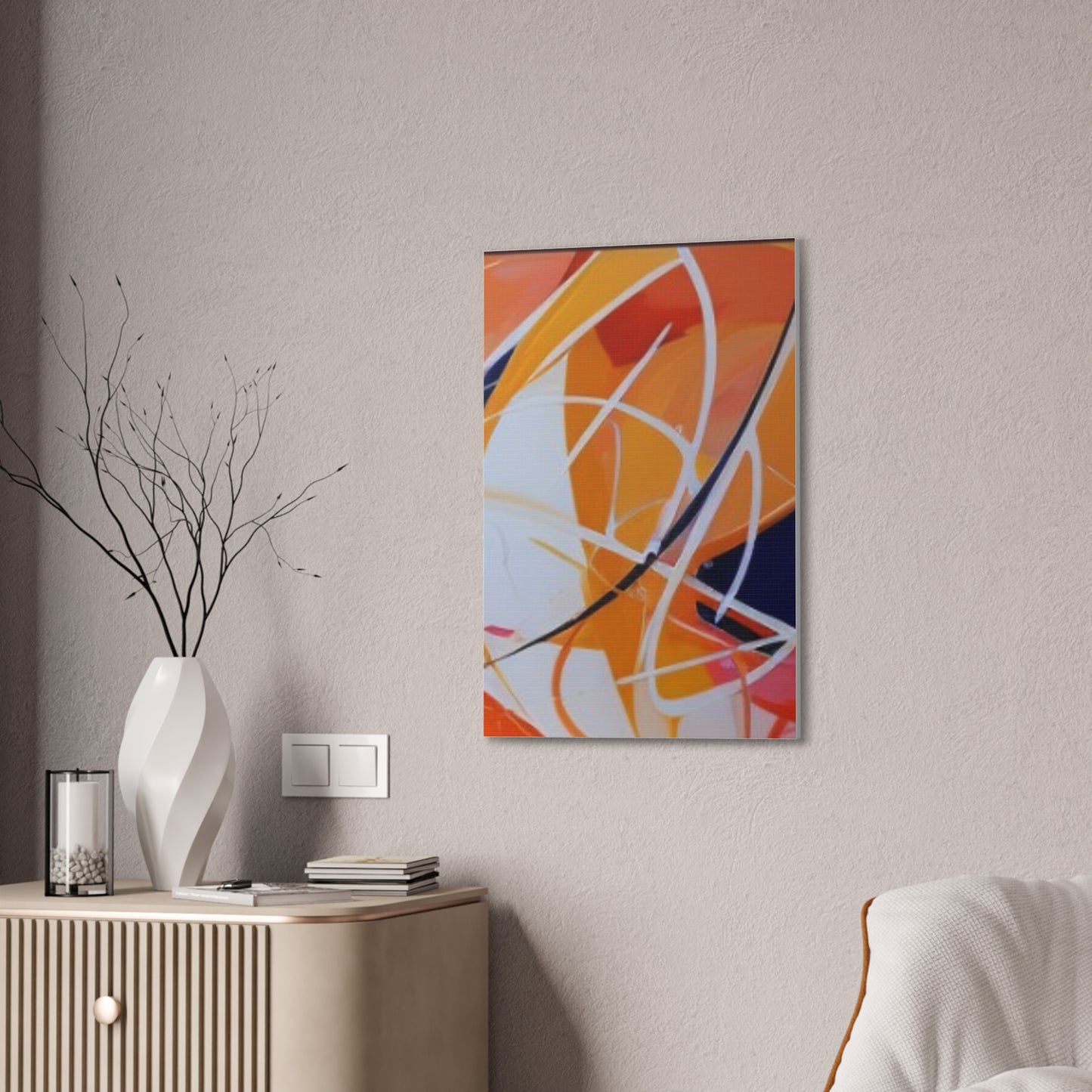 Primary Elegance: A Symphony of Sophistication Canvas Print