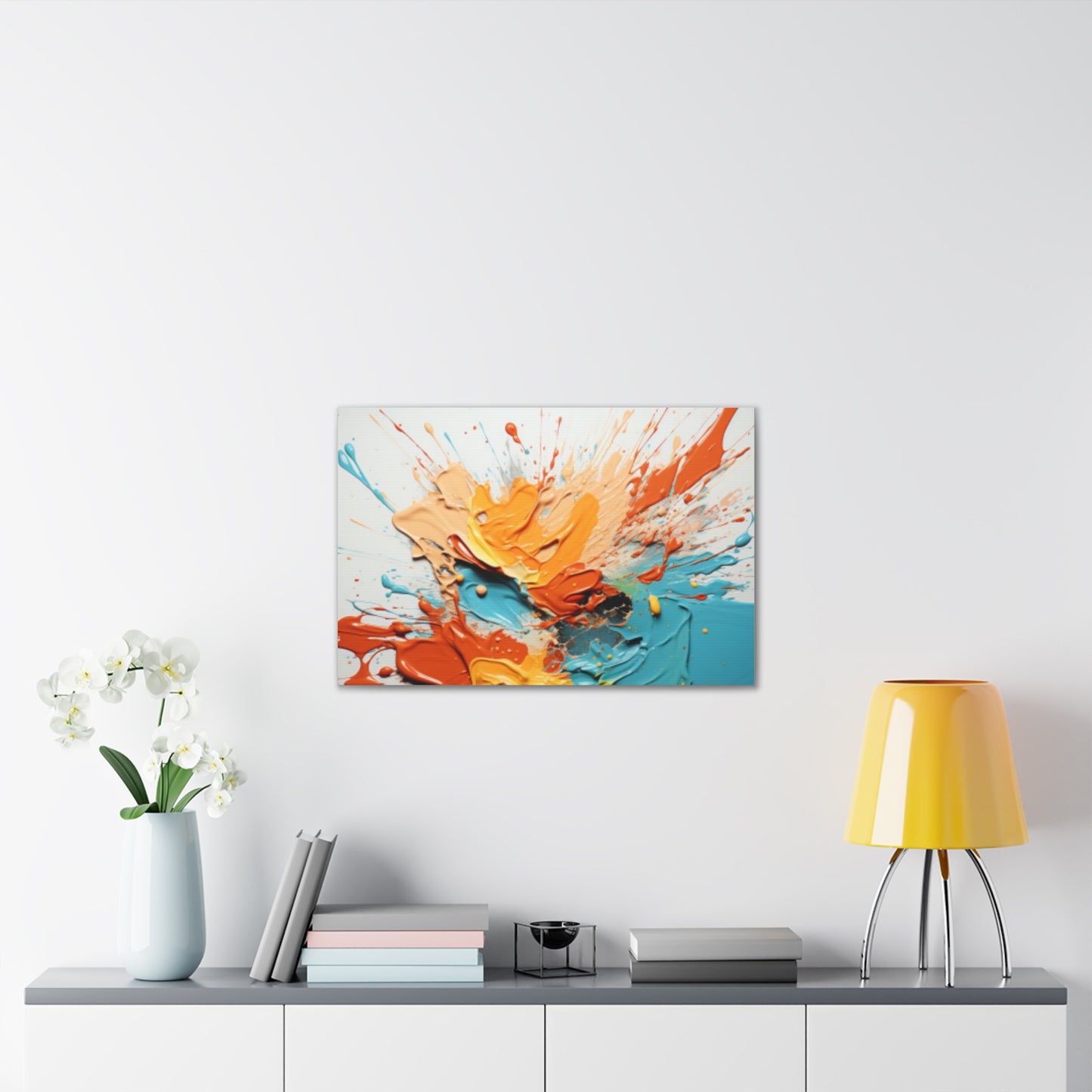 Primary Elegance: A Symphony of Sophistication Canvas Print